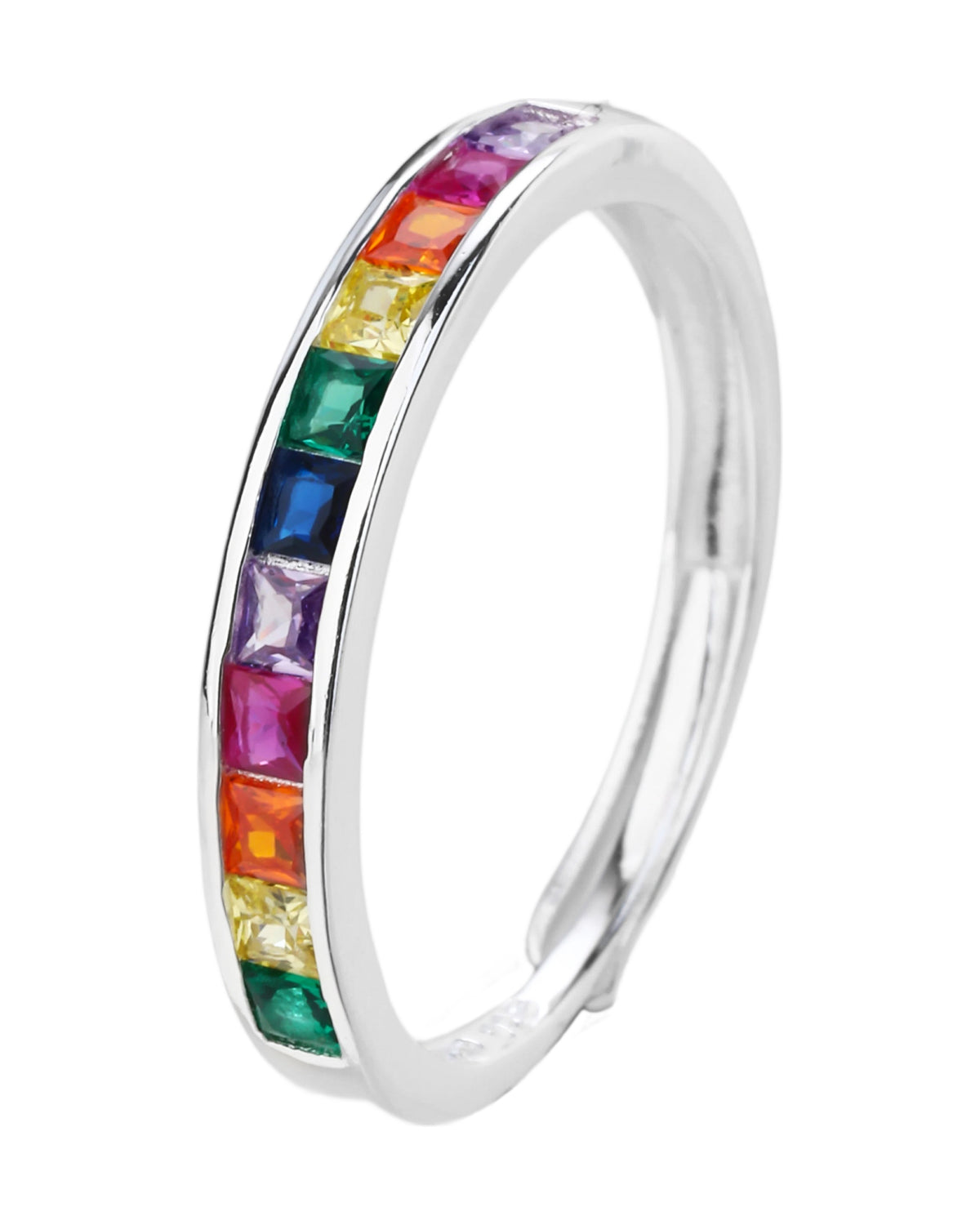 Anillo ajustable en plateado