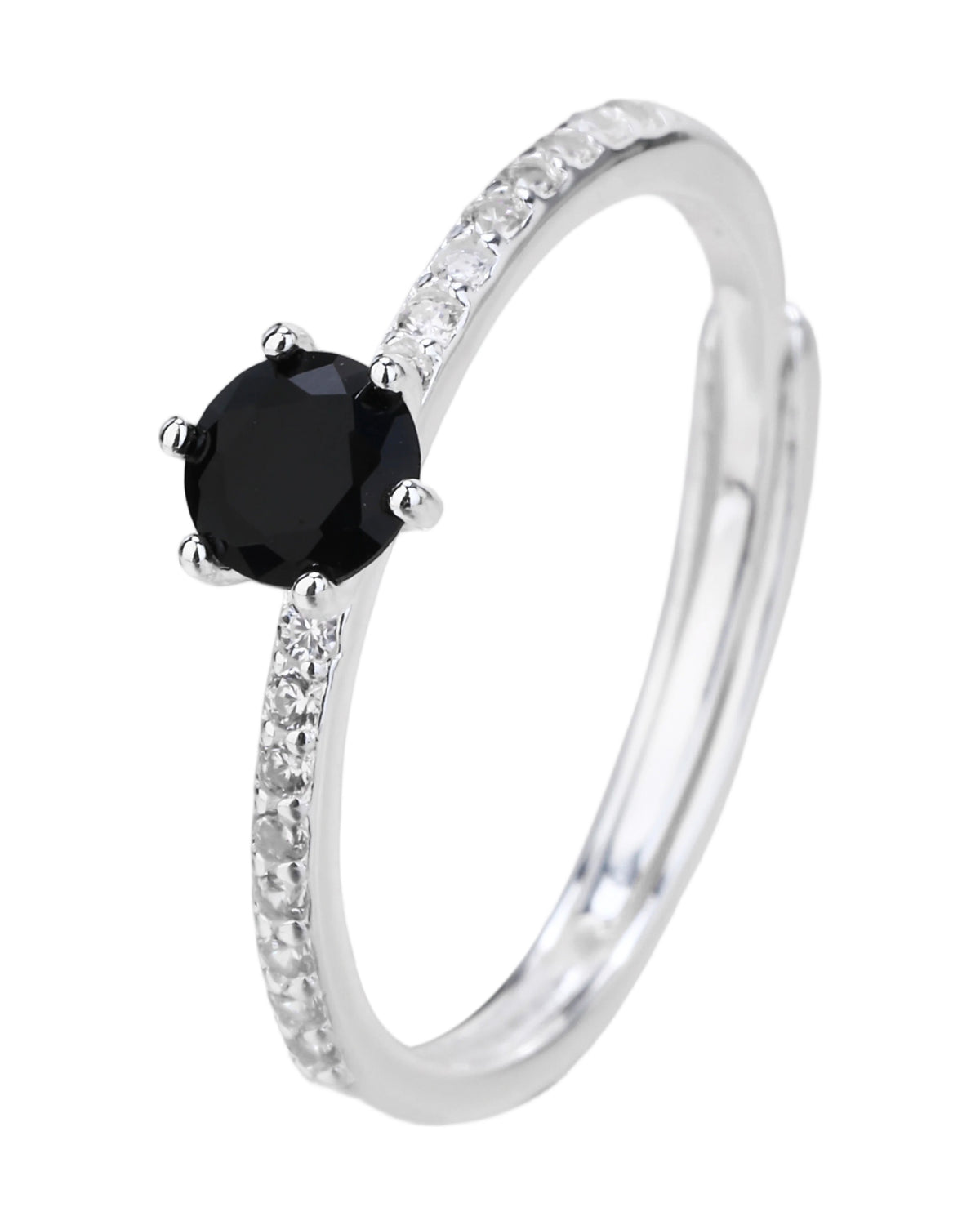 Anillo ajustable en plateado