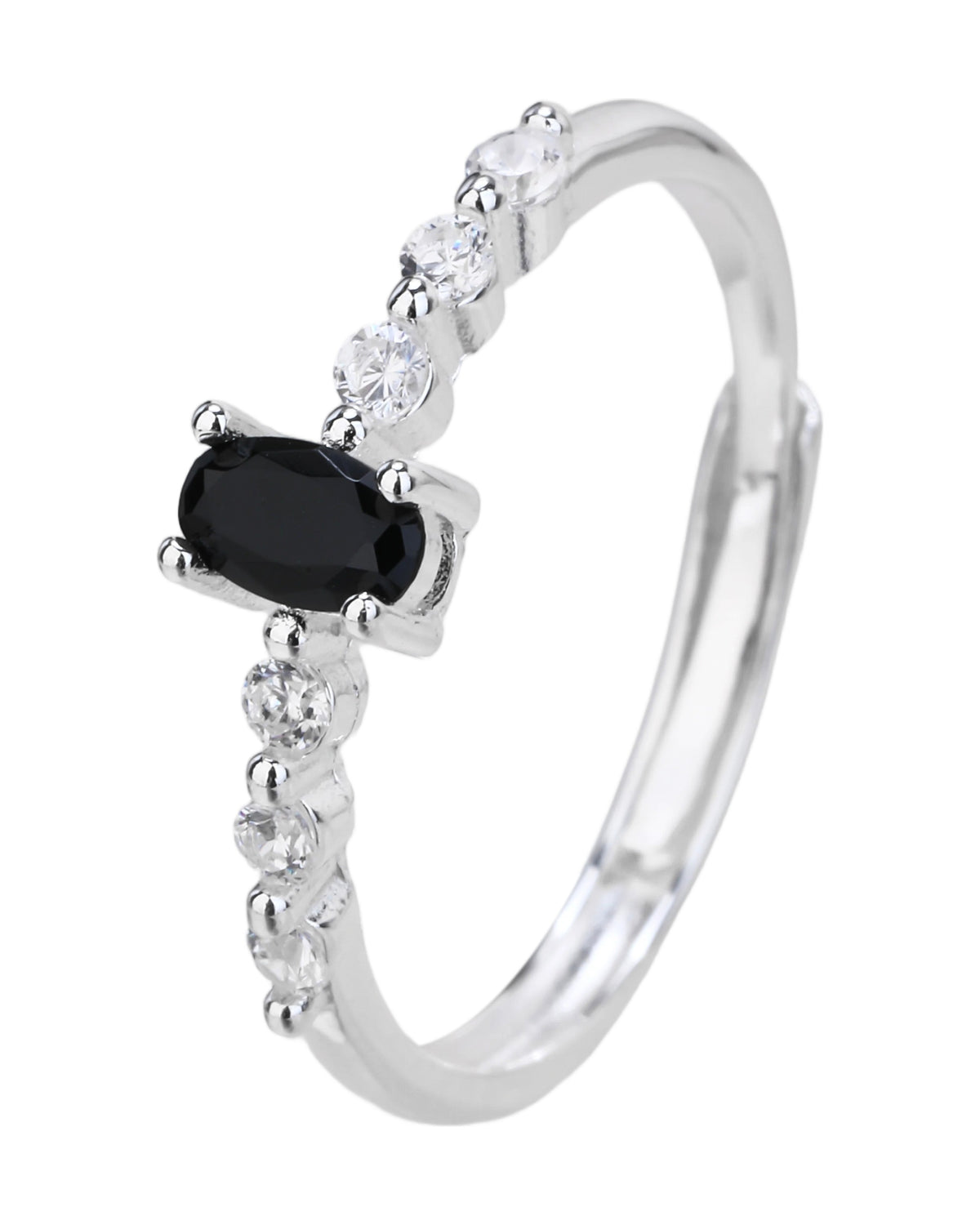 Anillo ajustable en plateado