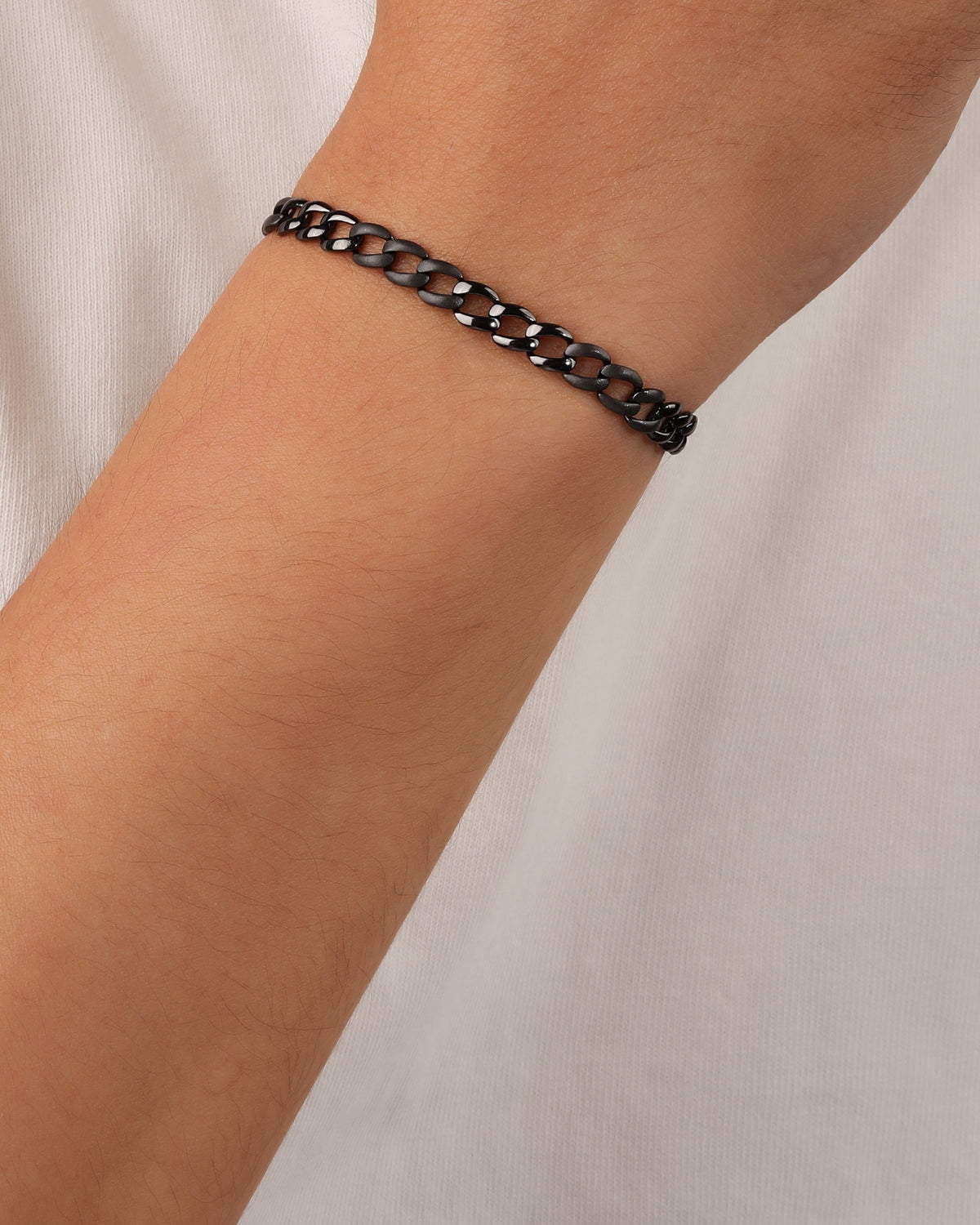 Pulsera en rodio negro