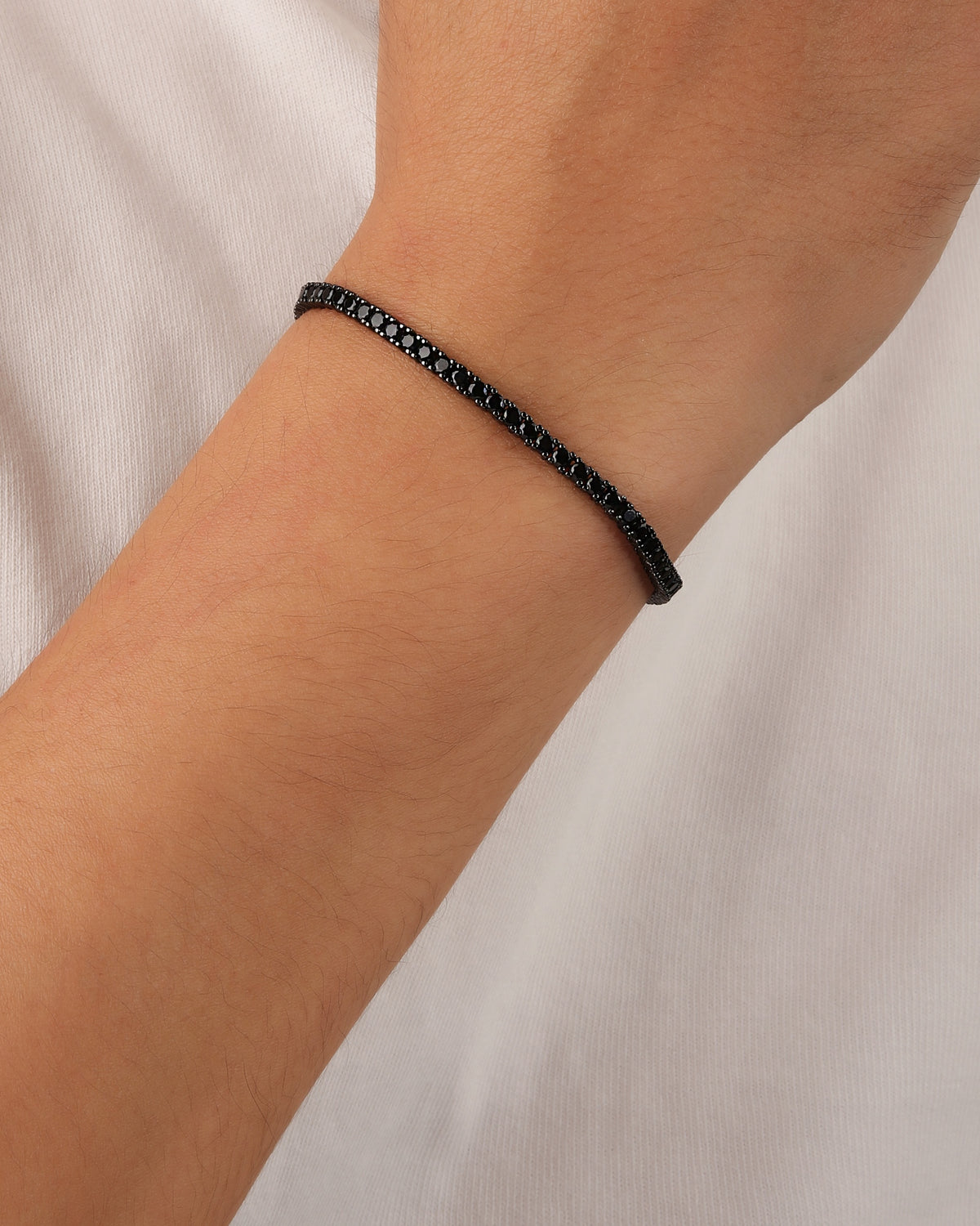 Pulsera en rodio negro