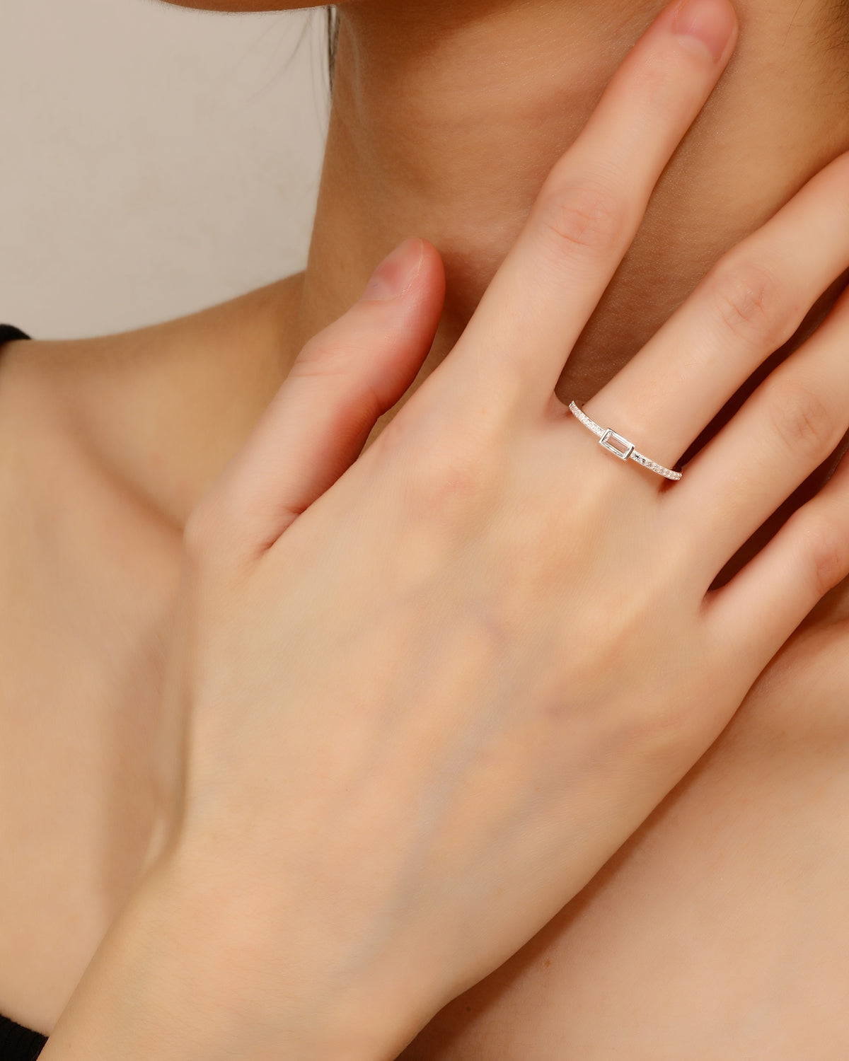 Anillo en plateado