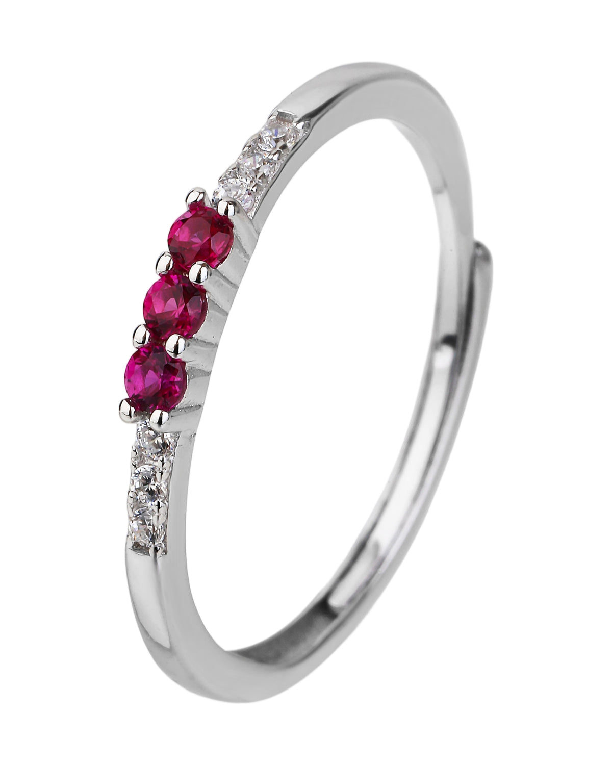 Churumbela ajustable con tres circonias en rodizado