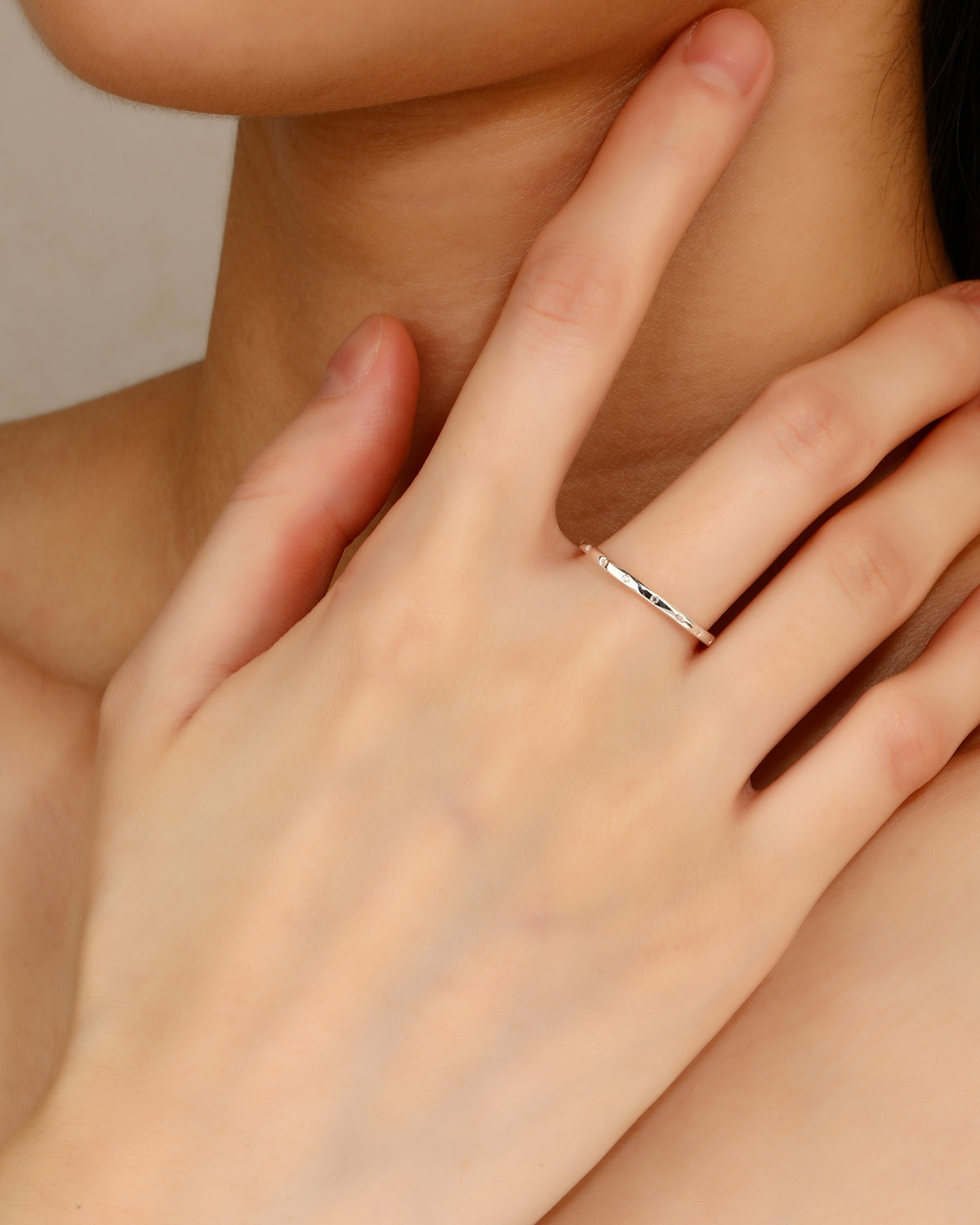 Anillo en plateado