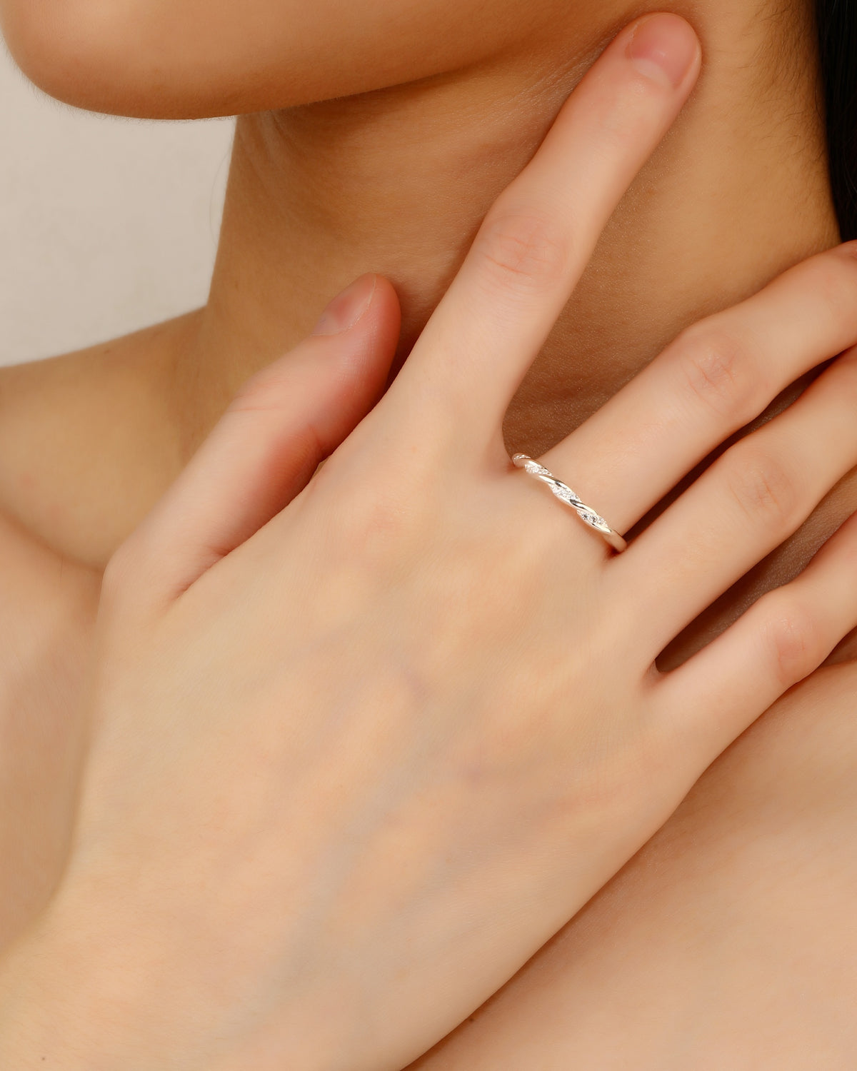 Anillo en plateado