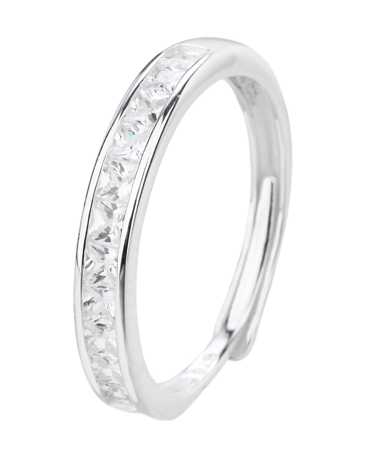 Anillo ajustable en plateado