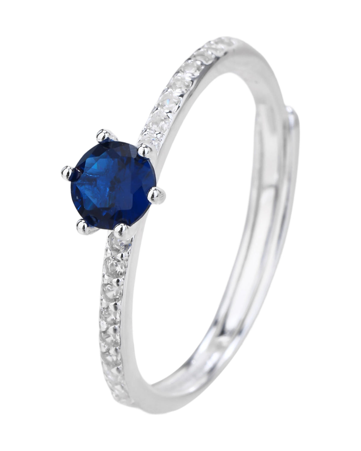 Anillo ajustable en plateado