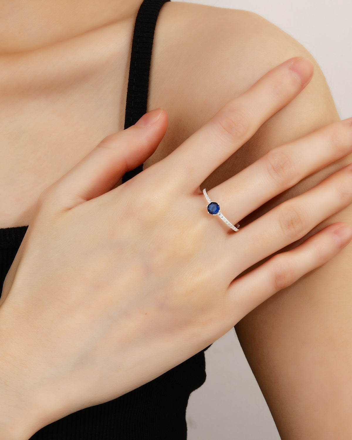 Anillo ajustable en plateado