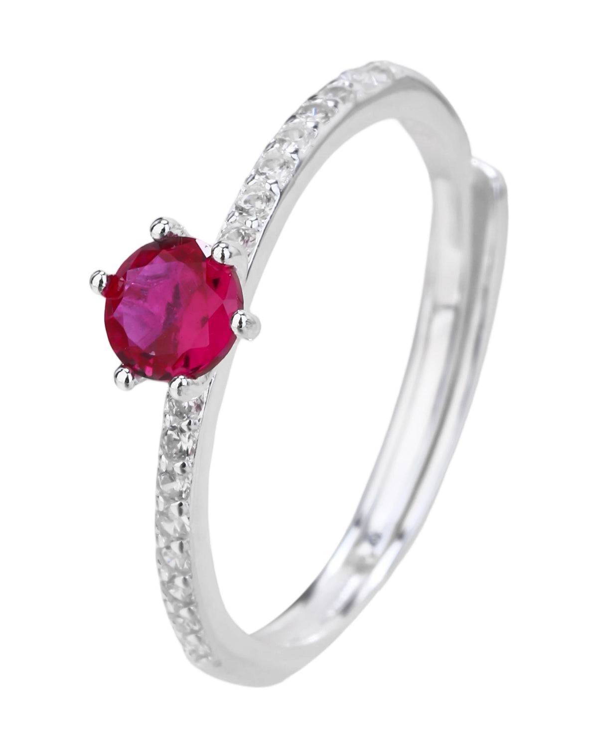 Anillo ajustable en plateado