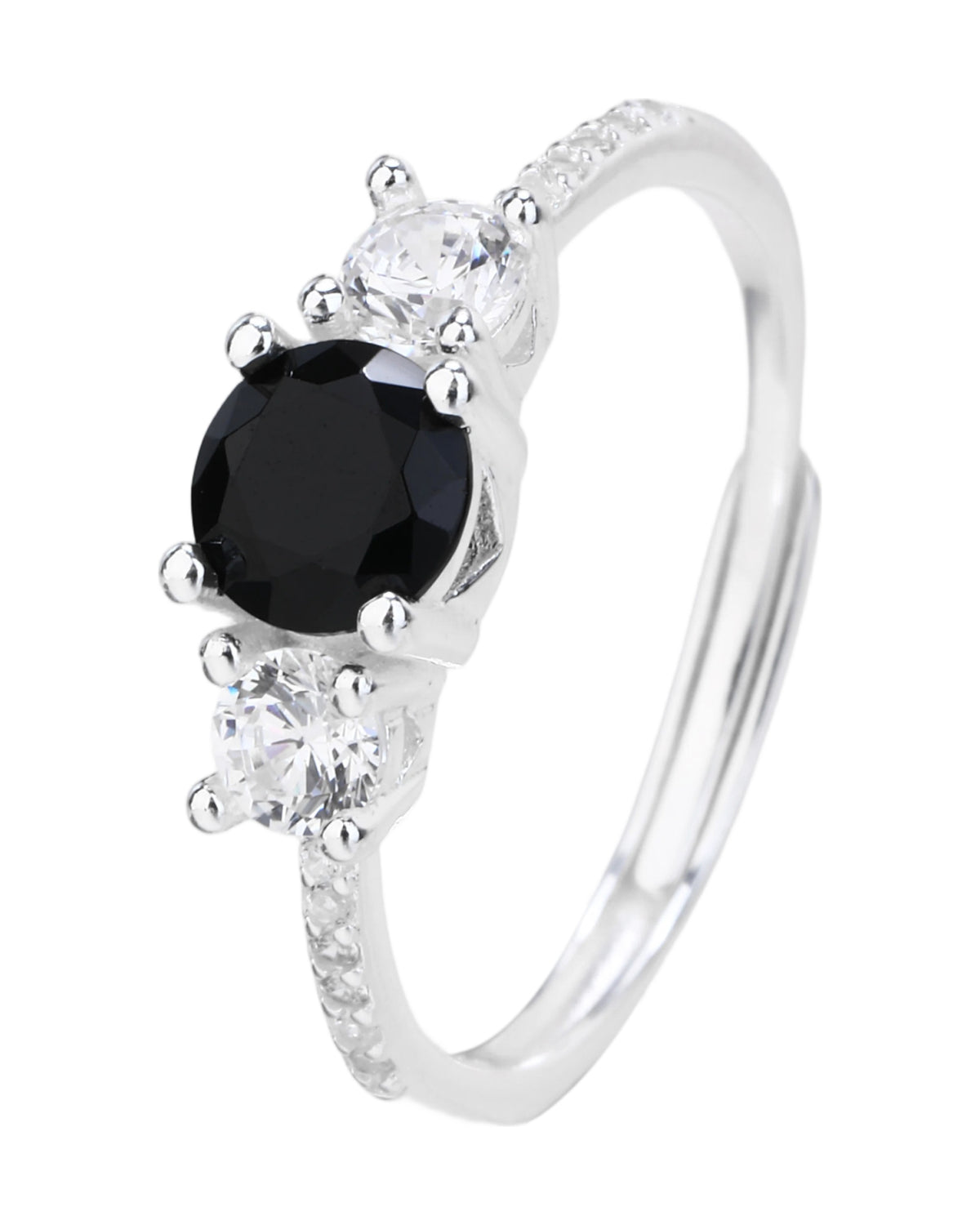 Anillo ajustable en plateado