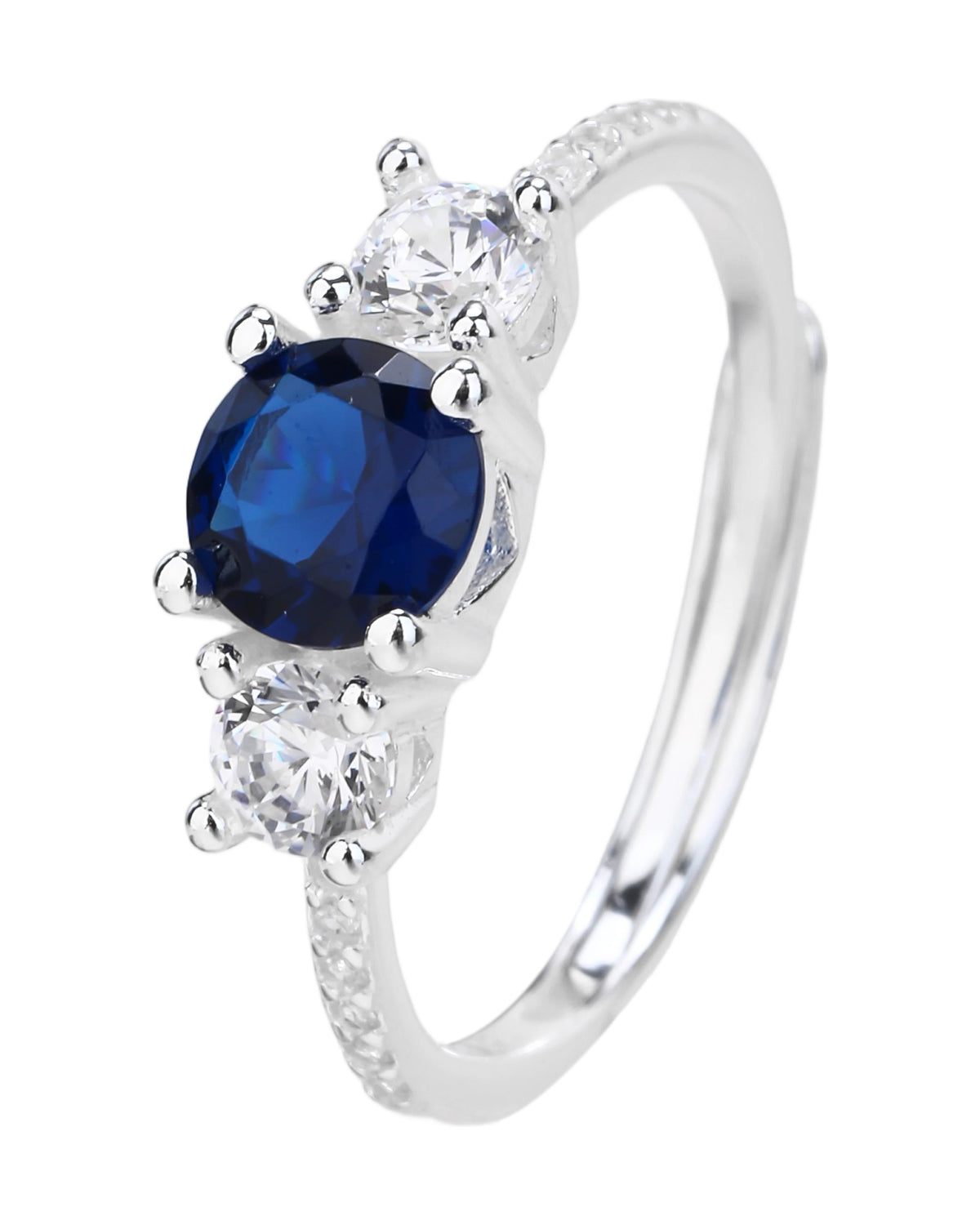 Anillo ajustable en plateado
