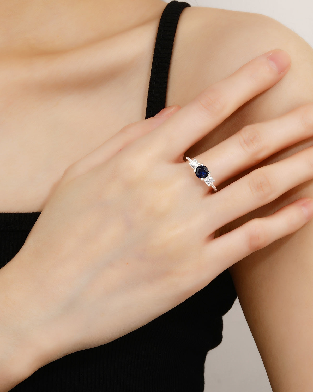 Anillo ajustable en plateado