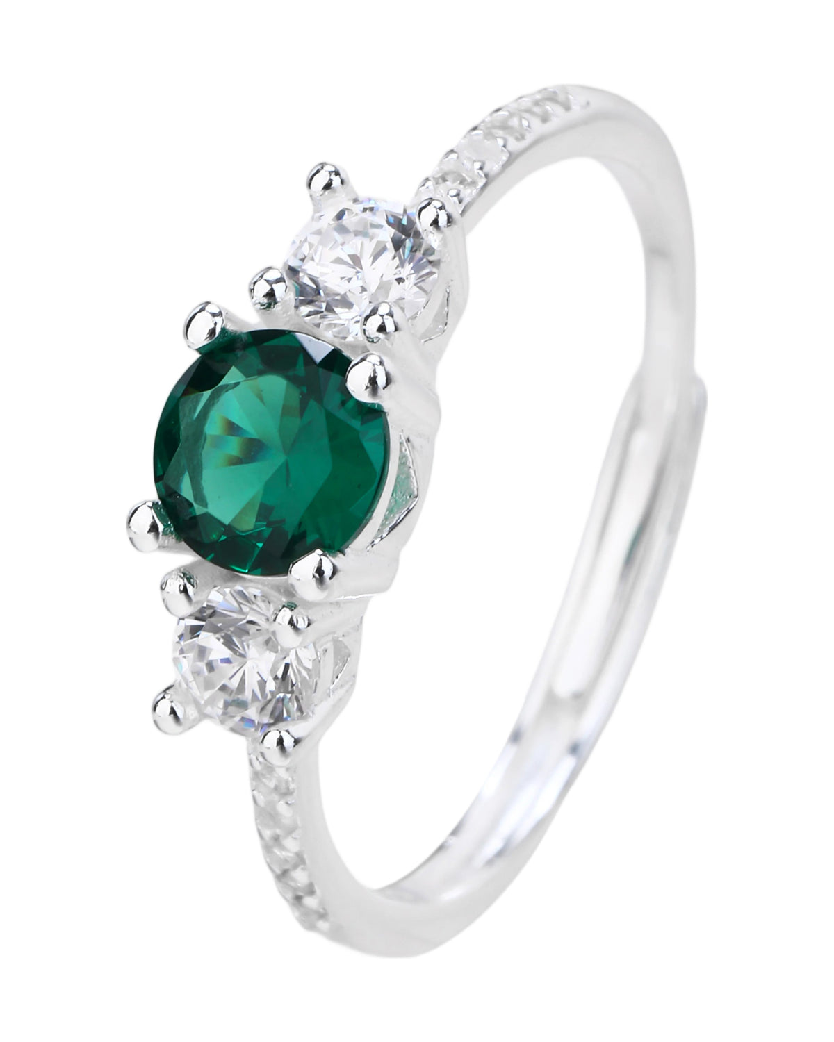 Anillo ajustable en plateado