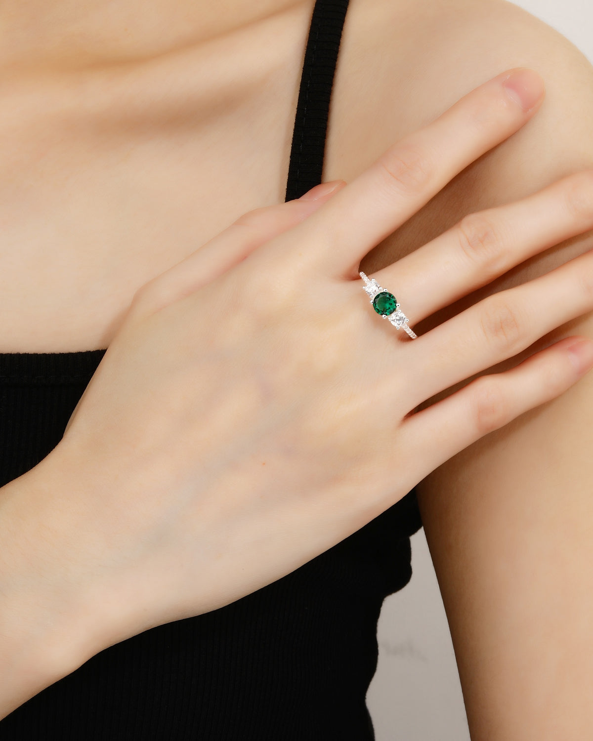 Anillo ajustable en plateado