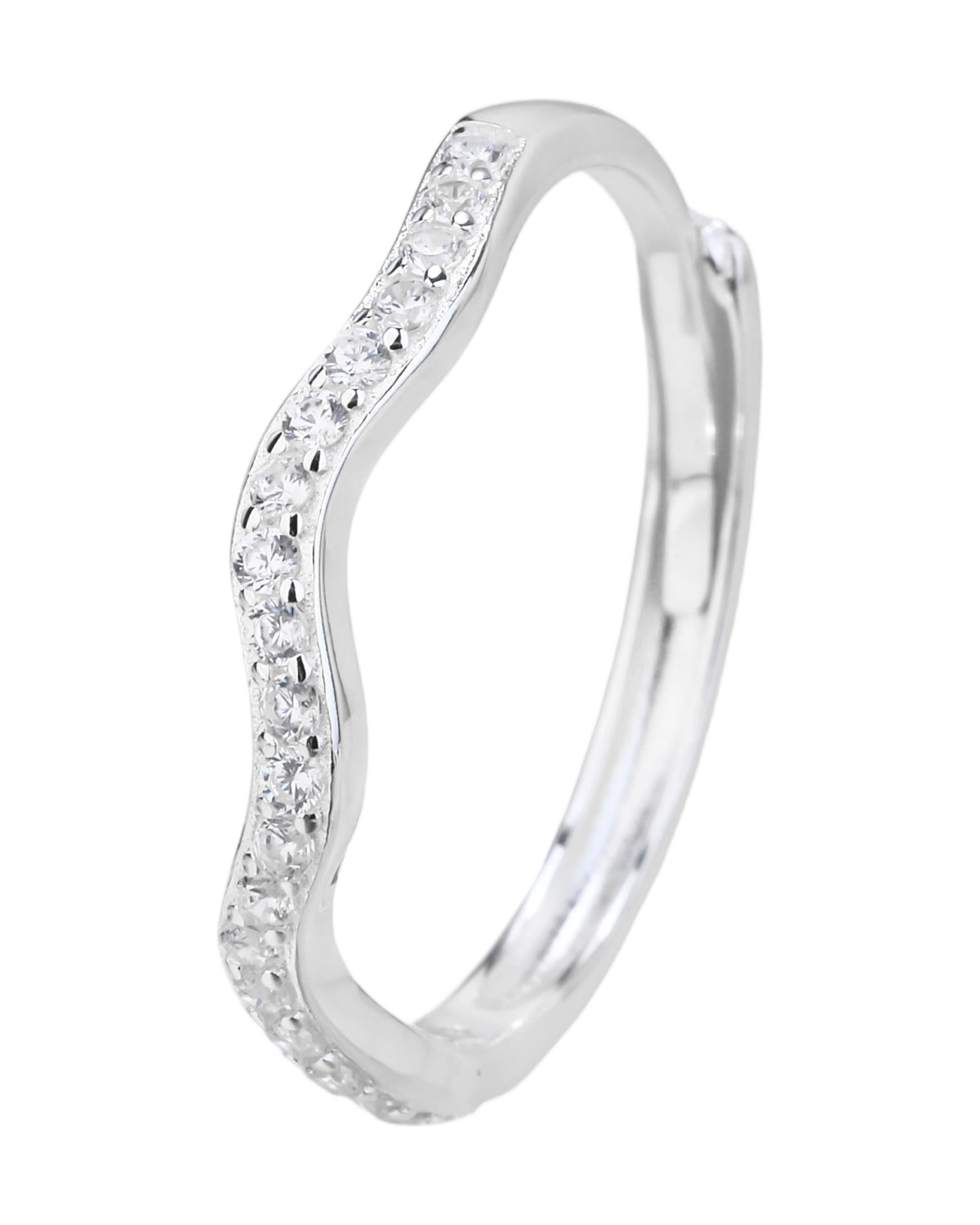 Anillo ajustable en plateado