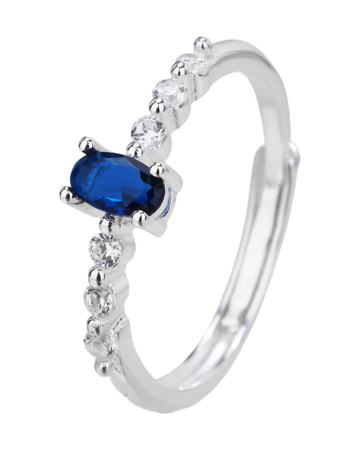 Anillo ajustable en plateado