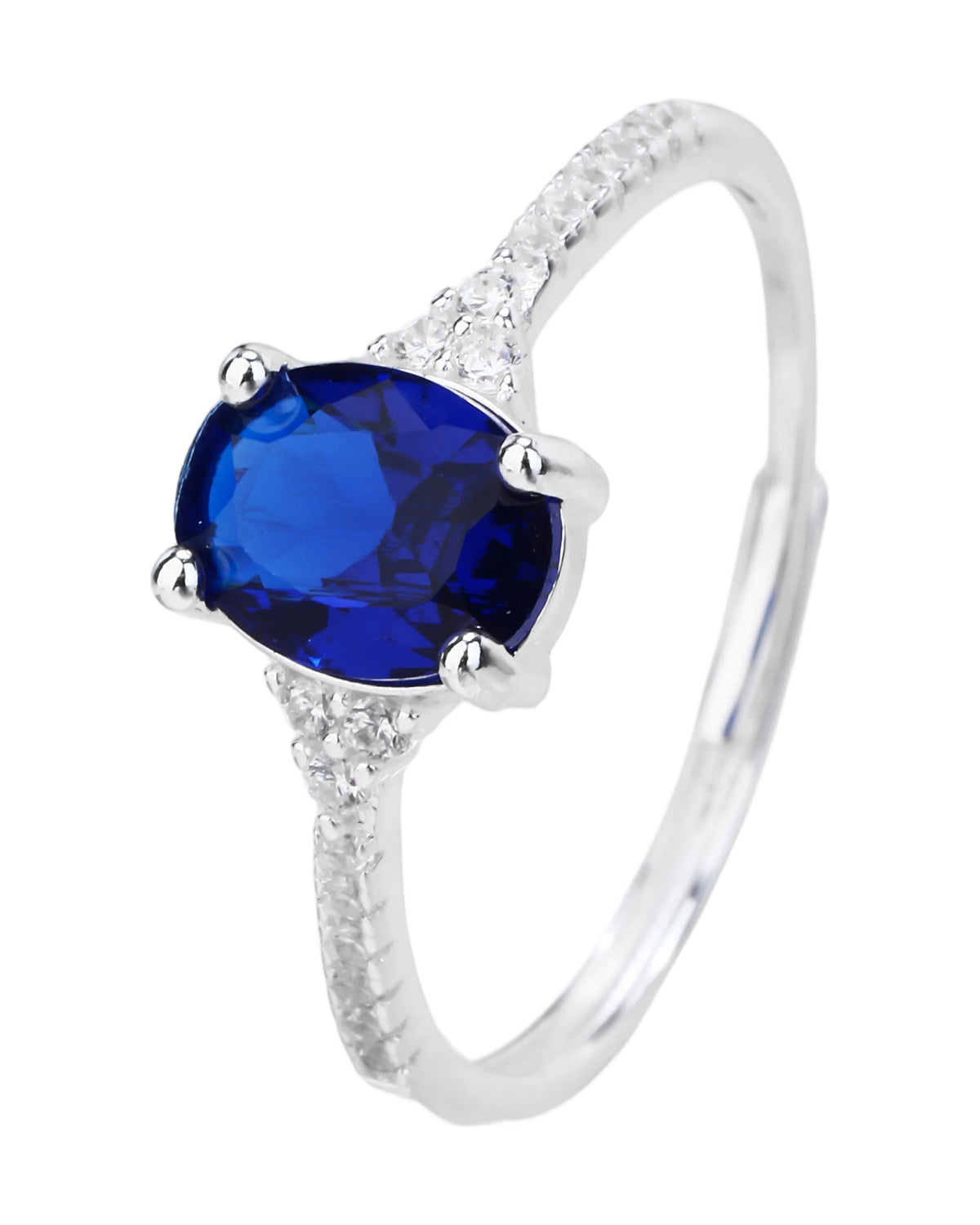 Anillo ajustable en plateado