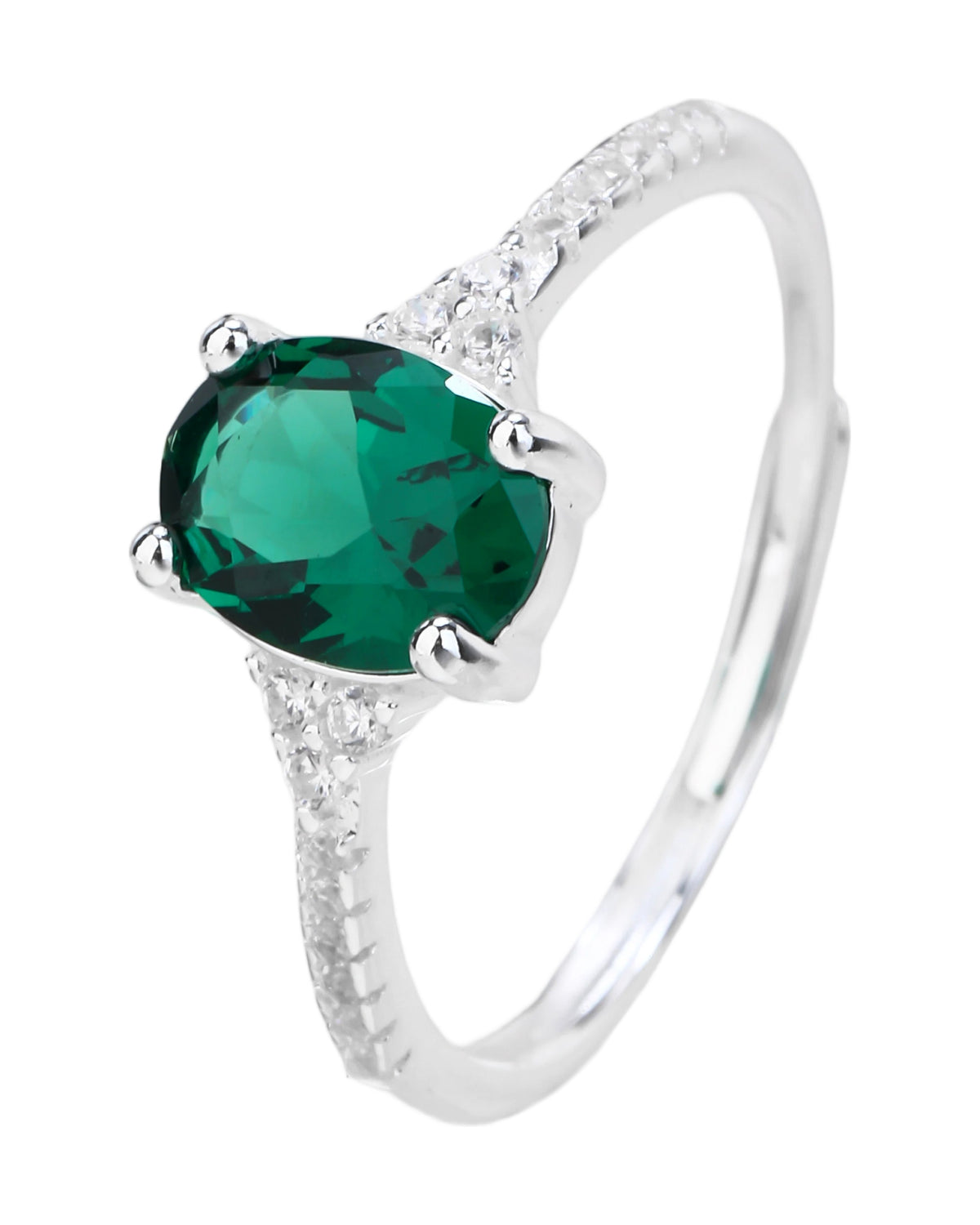 Anillo ajustable en plateado