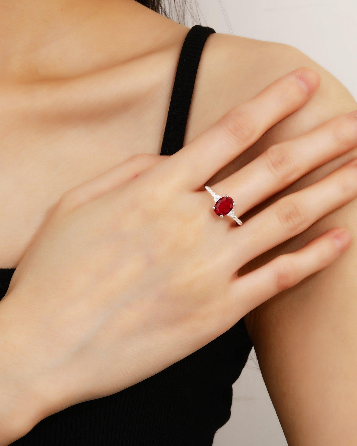 Anillo ajustable en plateado