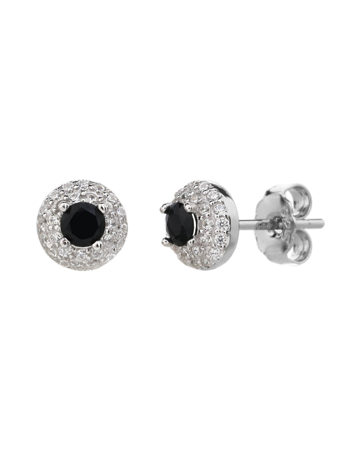 Arete halo con circonia redonda 7mm en rodizado