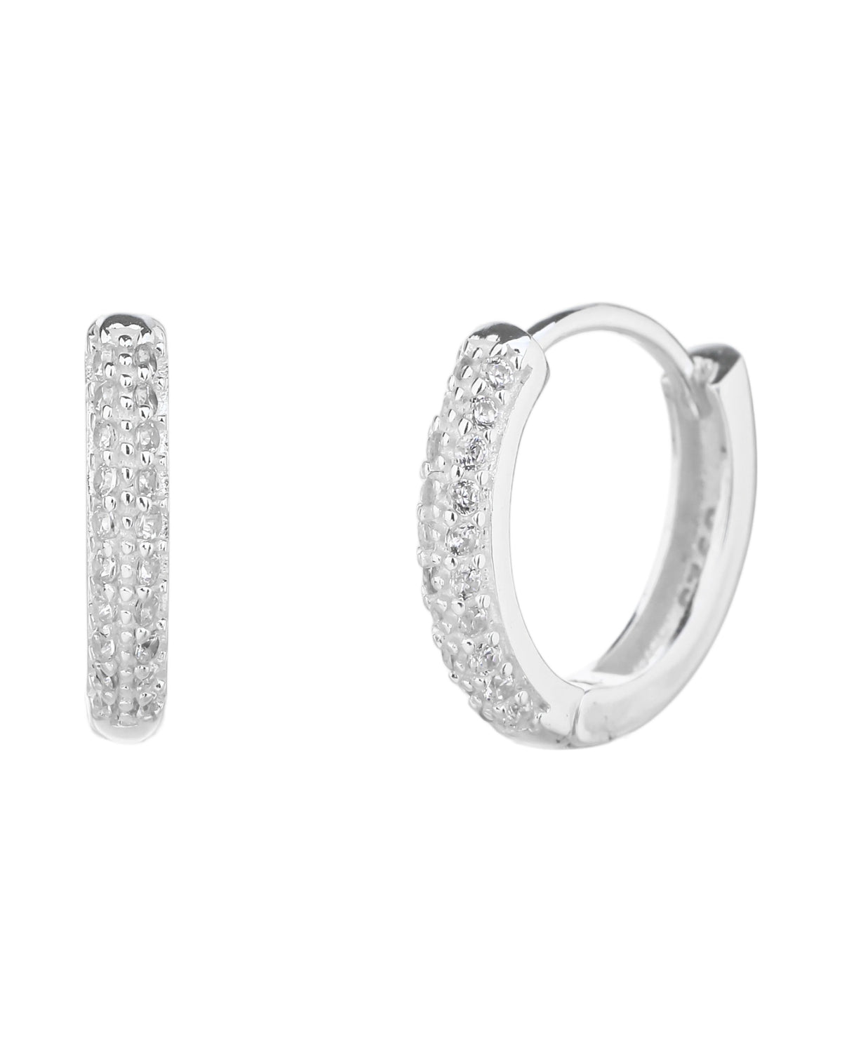 Arete en plateado