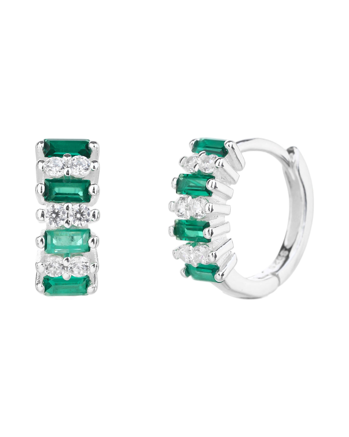 Arete en plateado
