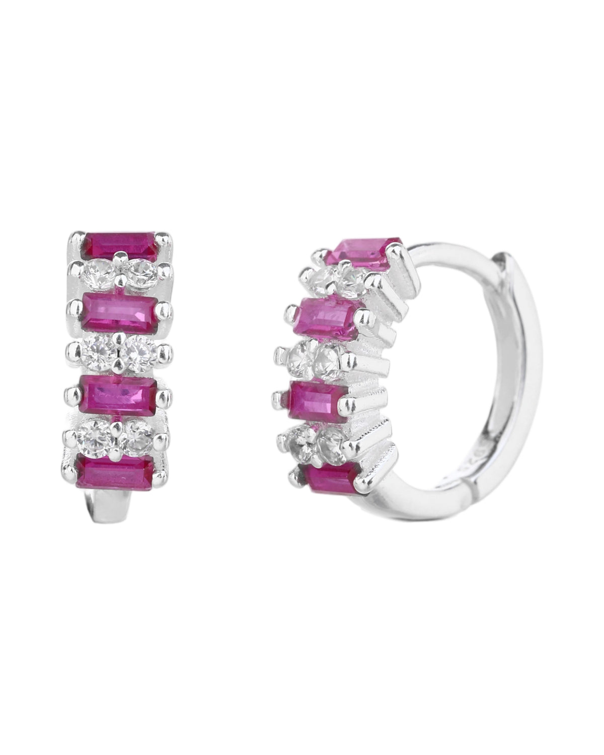 Arete en plateado