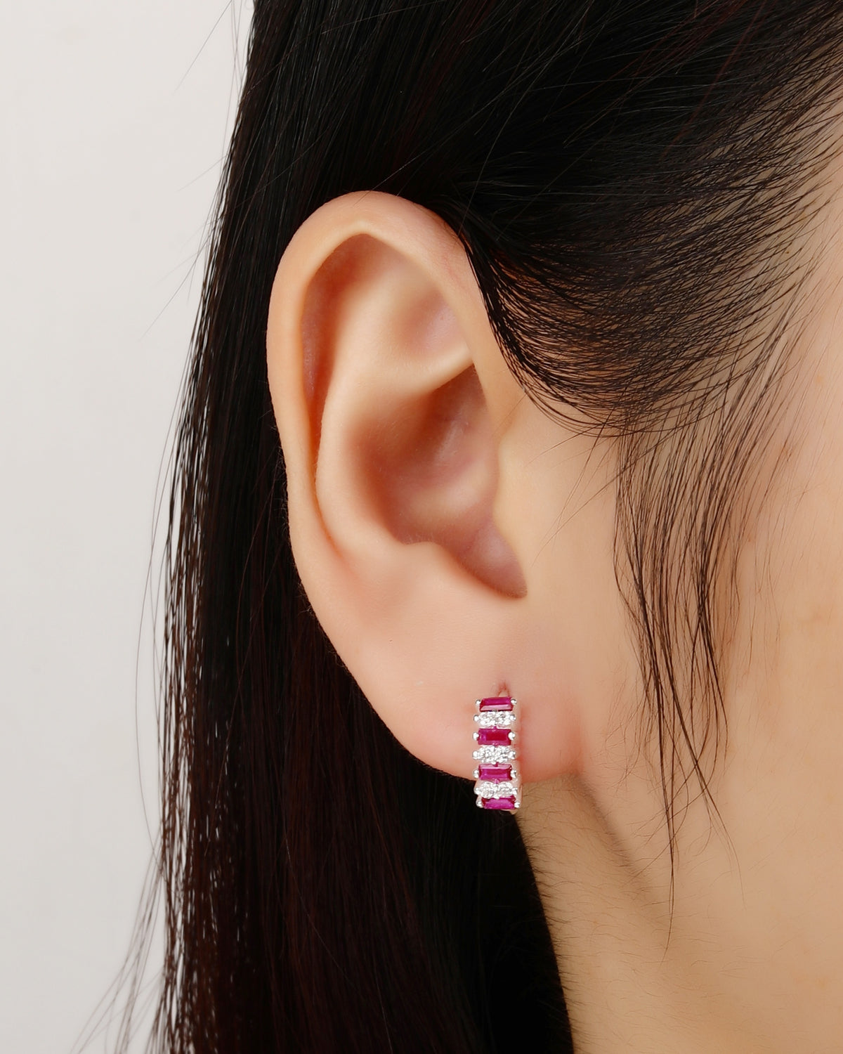 Arete en plateado