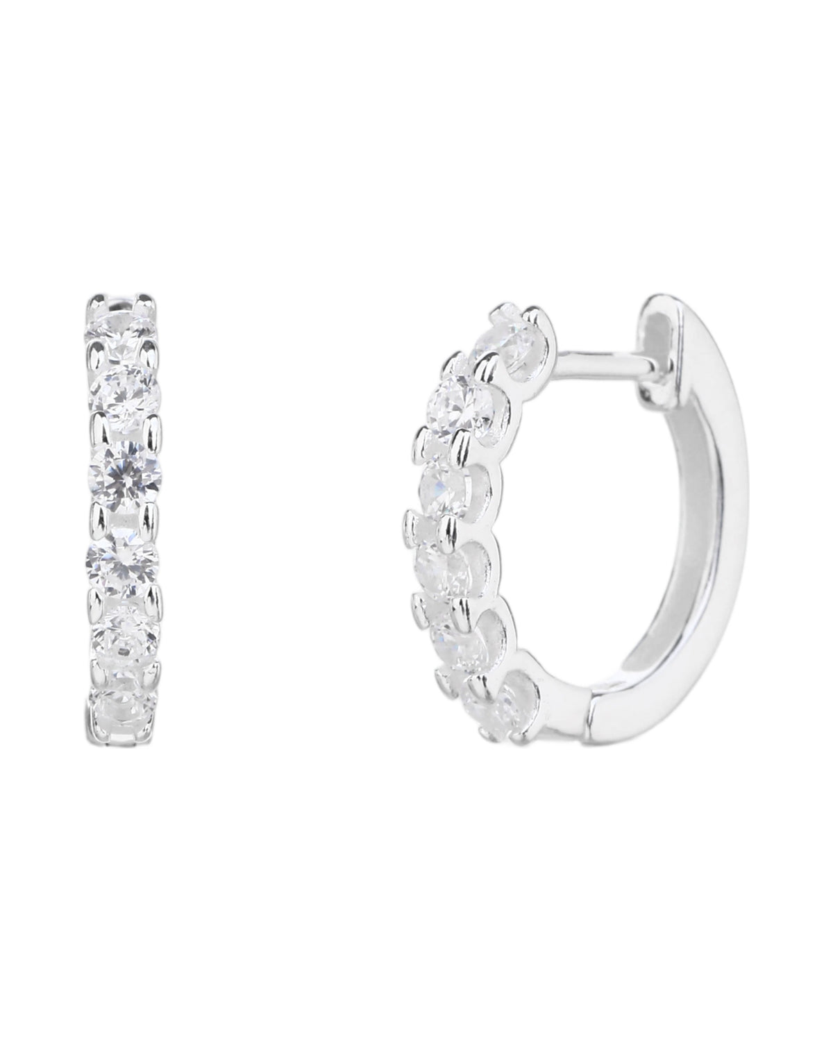 Arete en plateado
