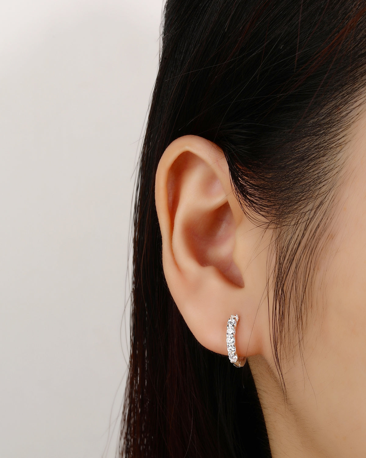 Arete en plateado