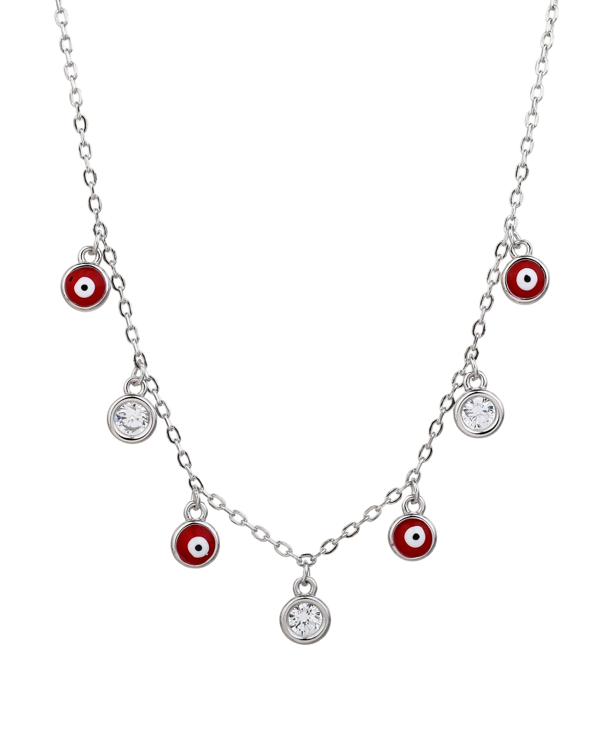 Collar con circonia multicolor 45+5cm en rodizado