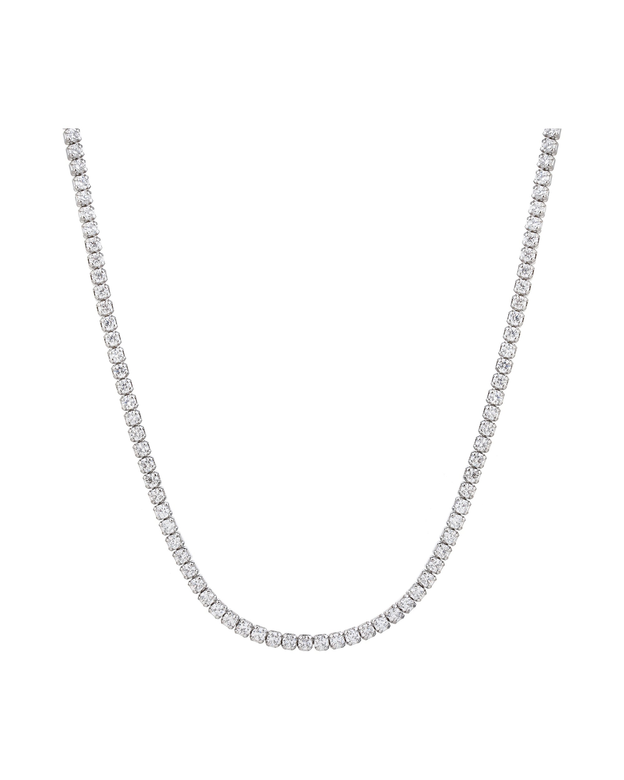 Collar de tenis 1.5mm con circonia blanca 40+5cm en rodizado