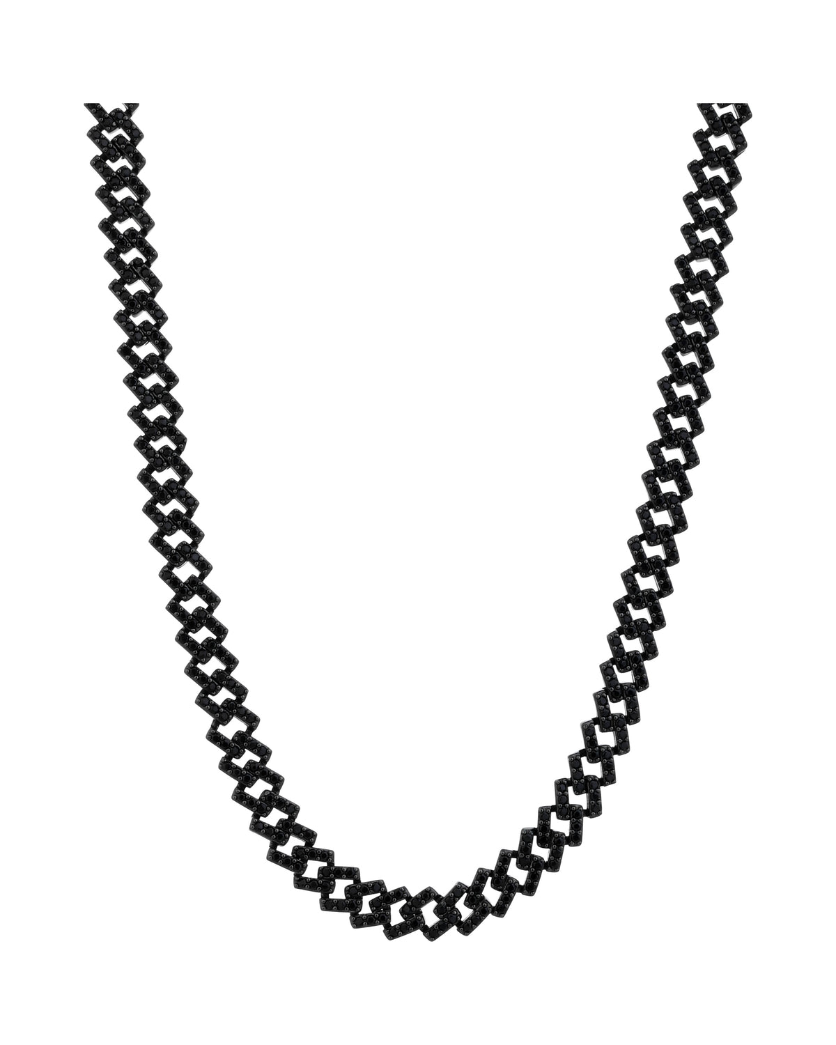 Collar en rodio negro