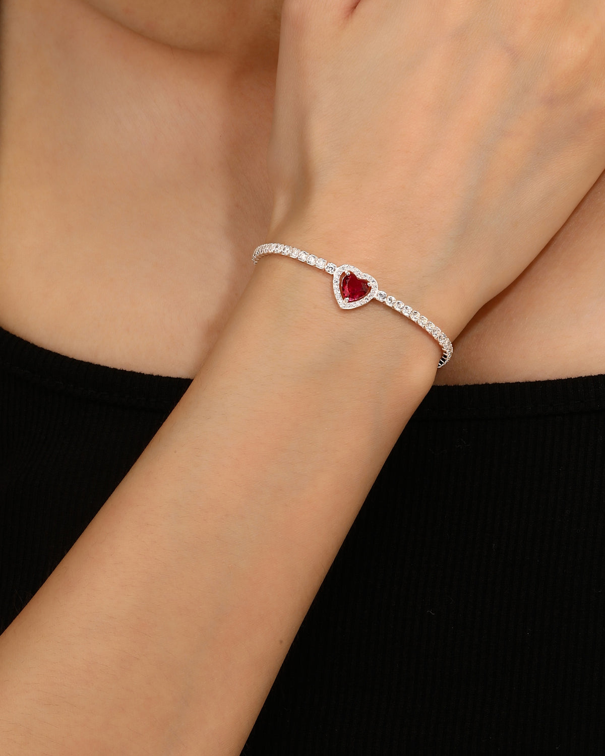 Pulsera en plateado
