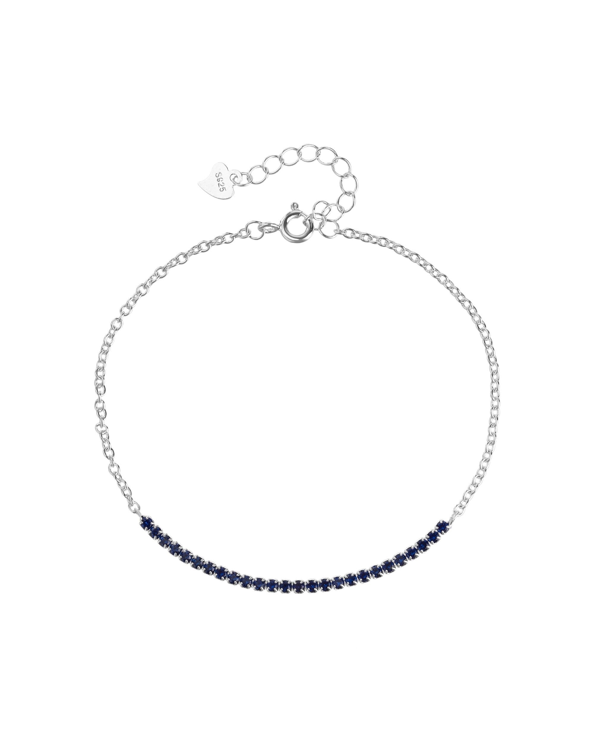 Pulsera tenis ajustable con circonia redonda 17+3cm en plateado