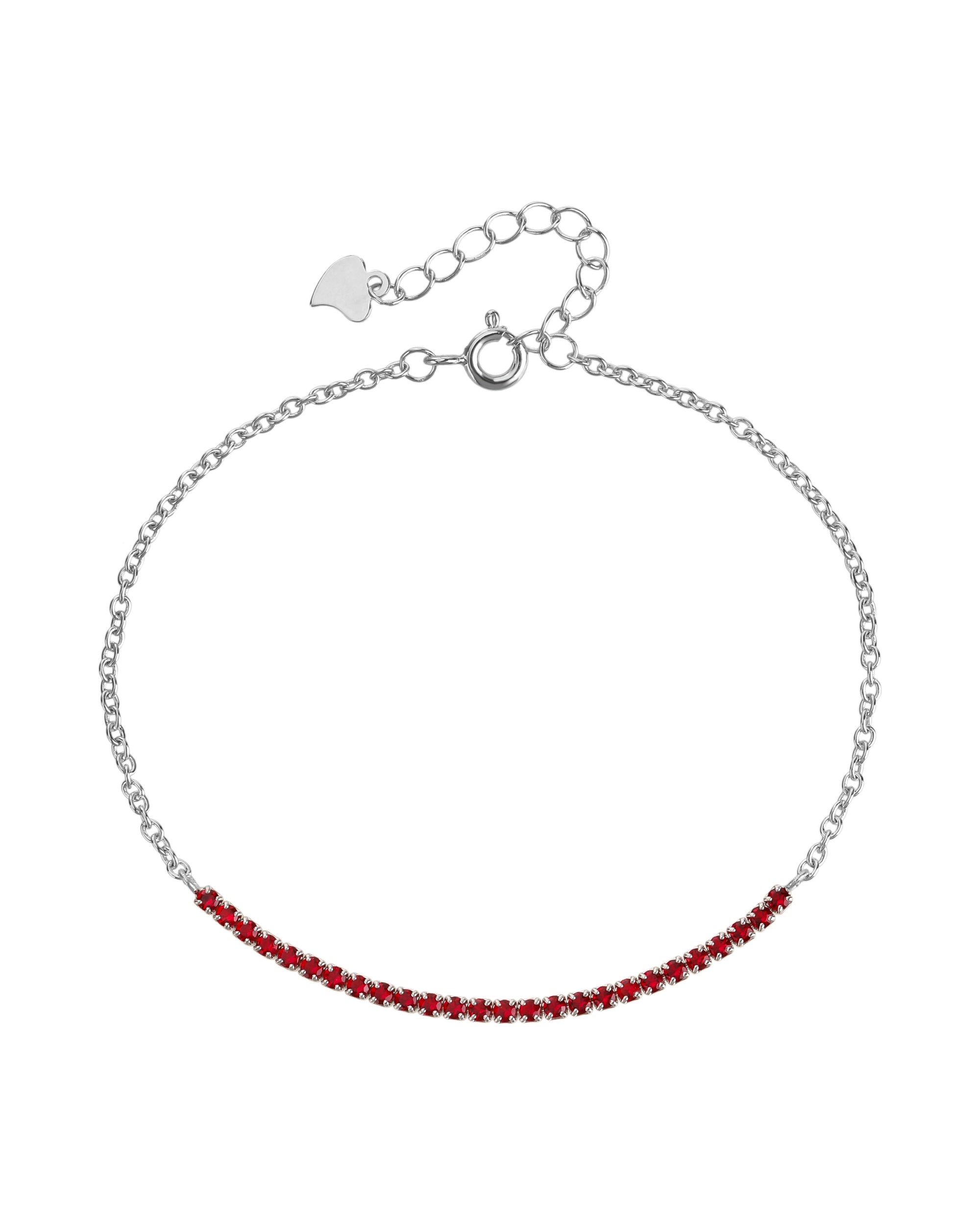 Pulsera tenis ajustable con circonia redonda 17+3cm en rodizado