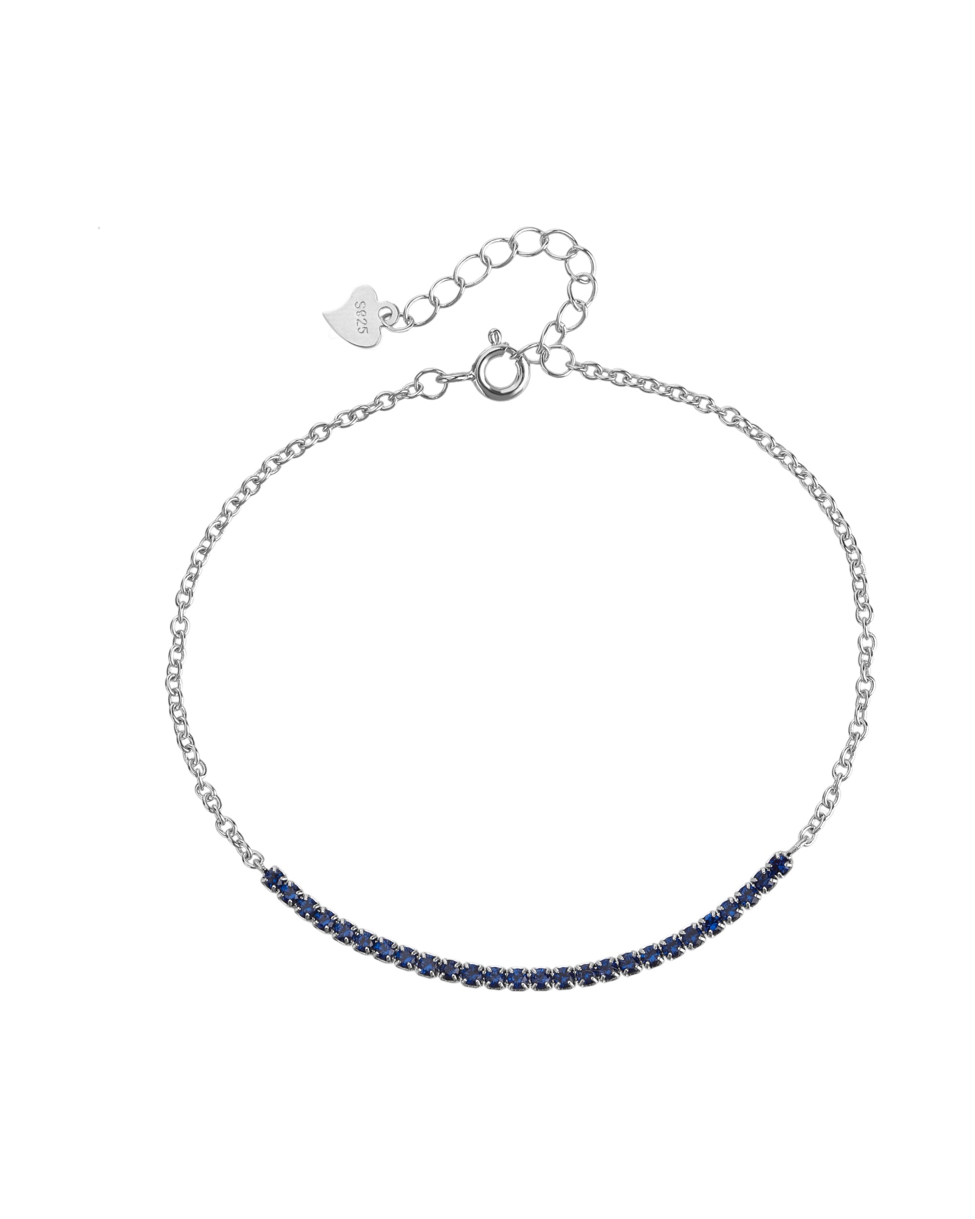 Pulsera tenis ajustable con circonia redonda 17+3cm en rodizado