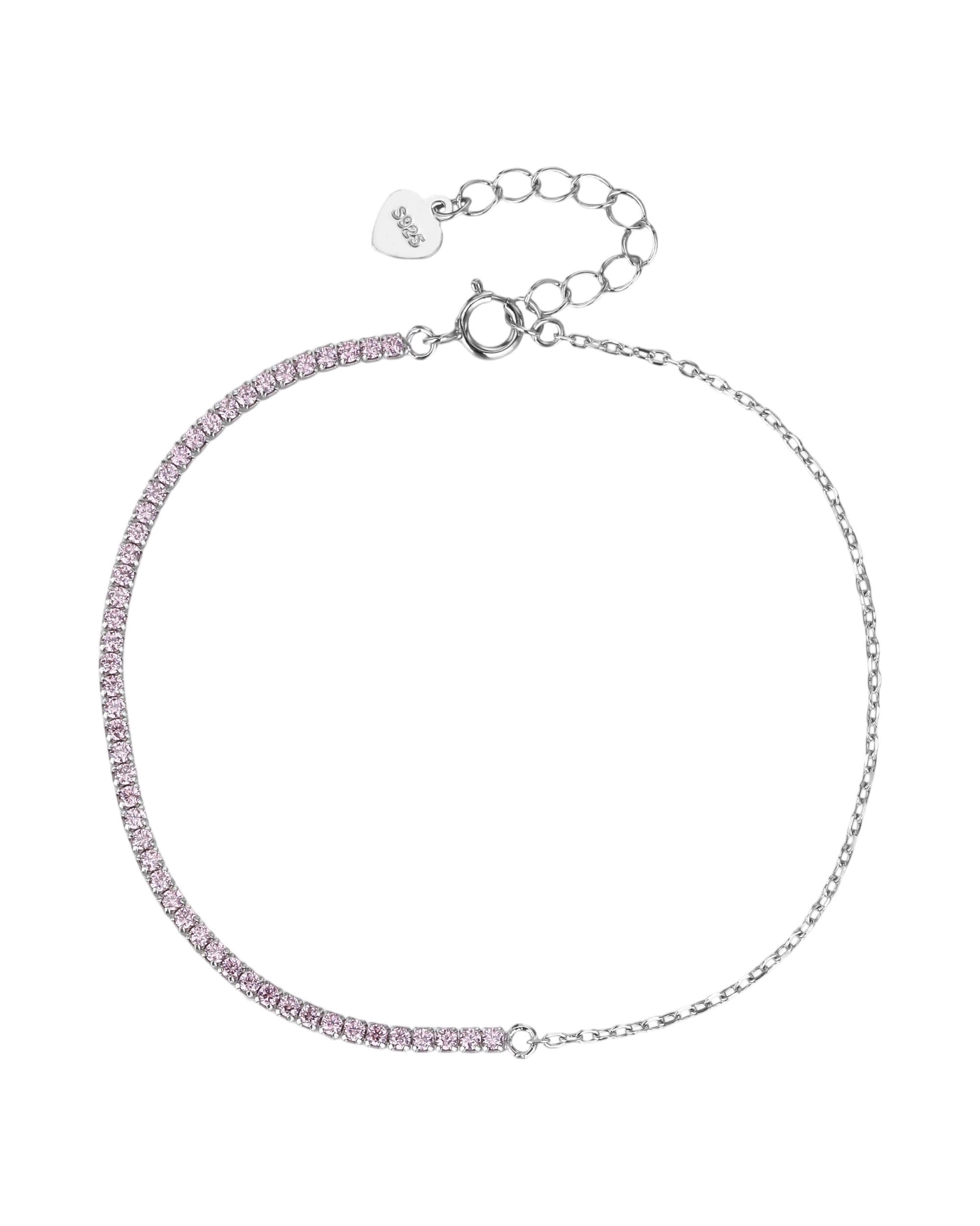 Pulsera de tenis 1.5mm con circonia de color 17+3cm en rodizado
