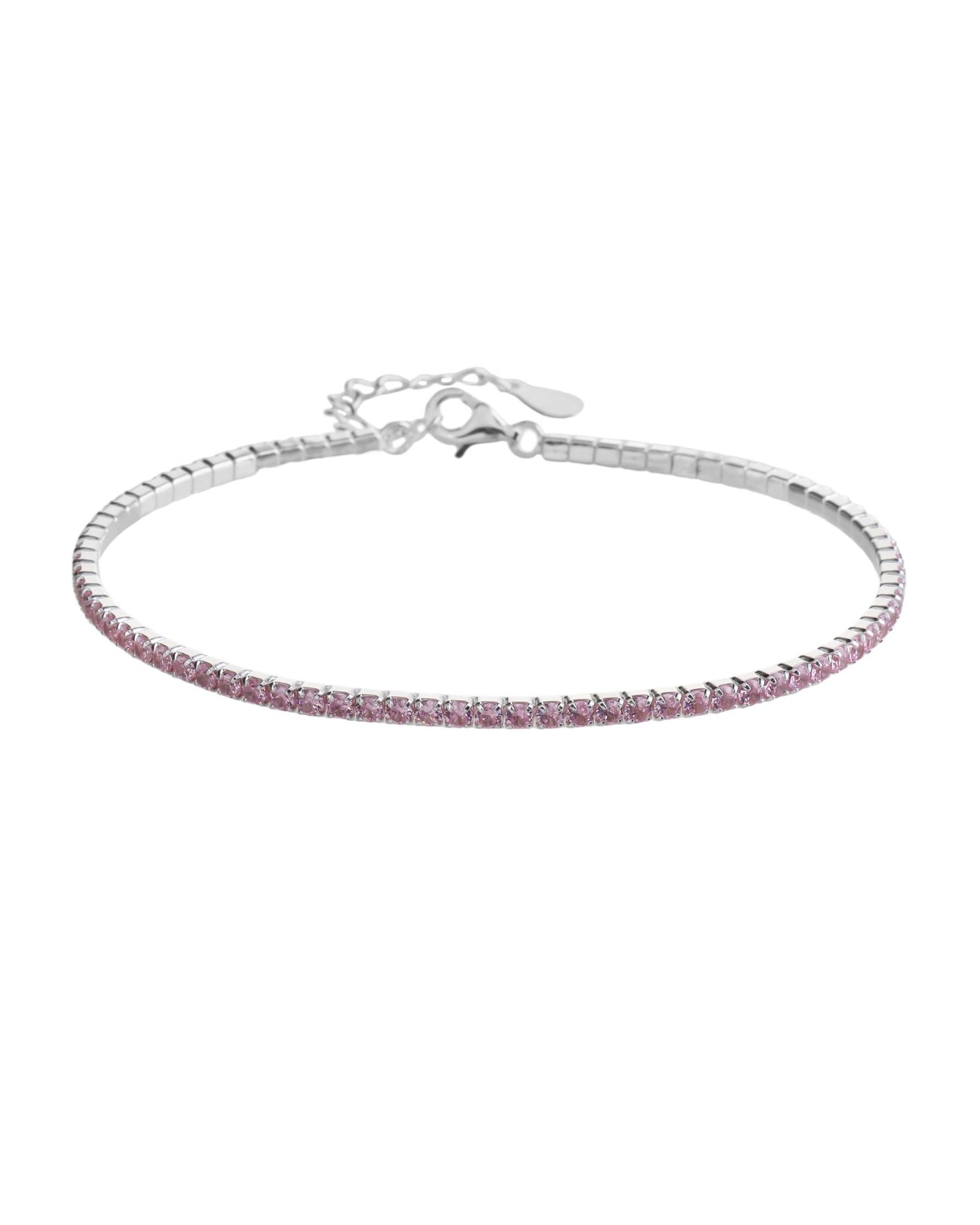 Pulsera tenis 1.75mm con circonia de 17+3cm en plateado