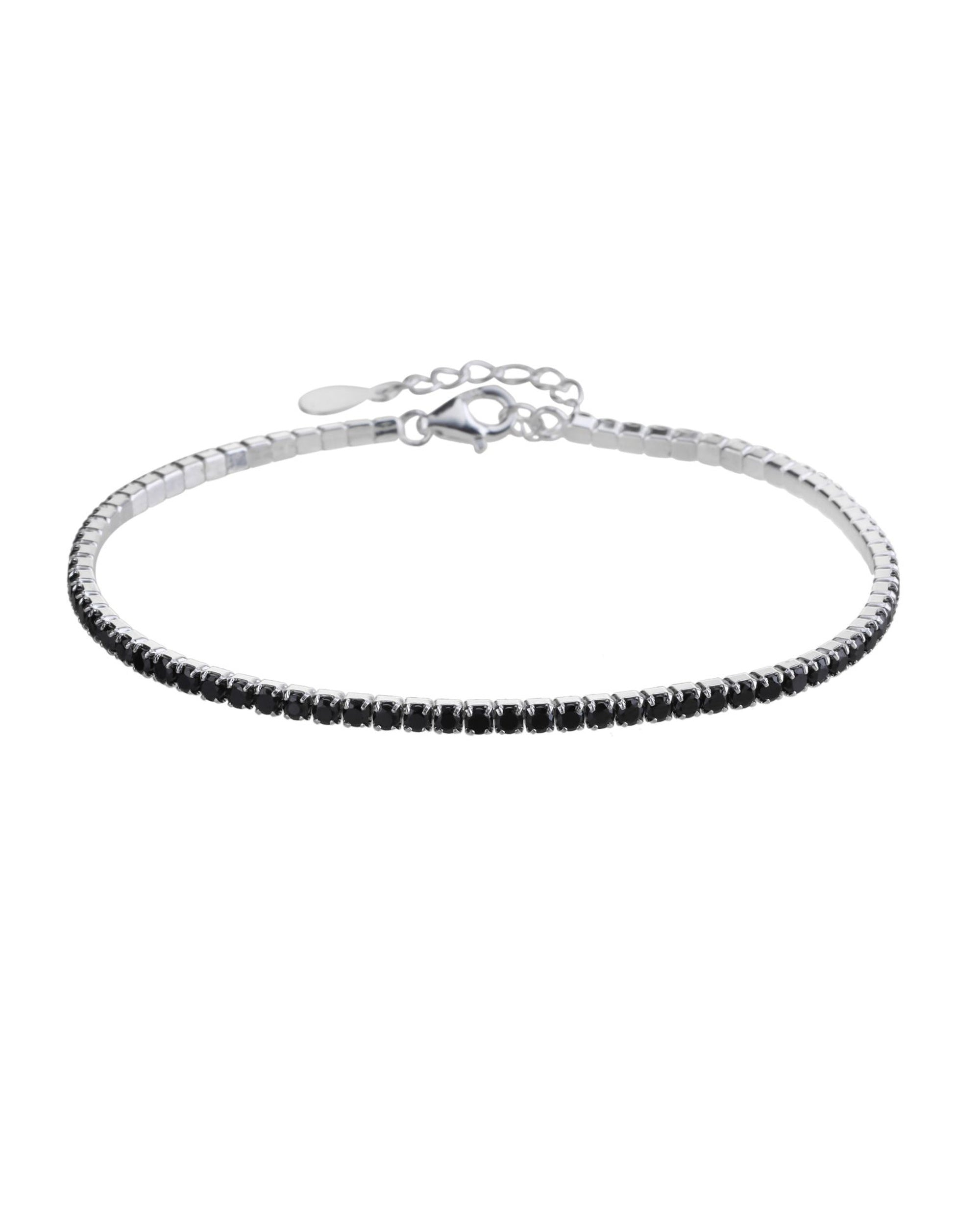 Pulsera tenis 1.75mm con circonia de 17+3cm en plateado