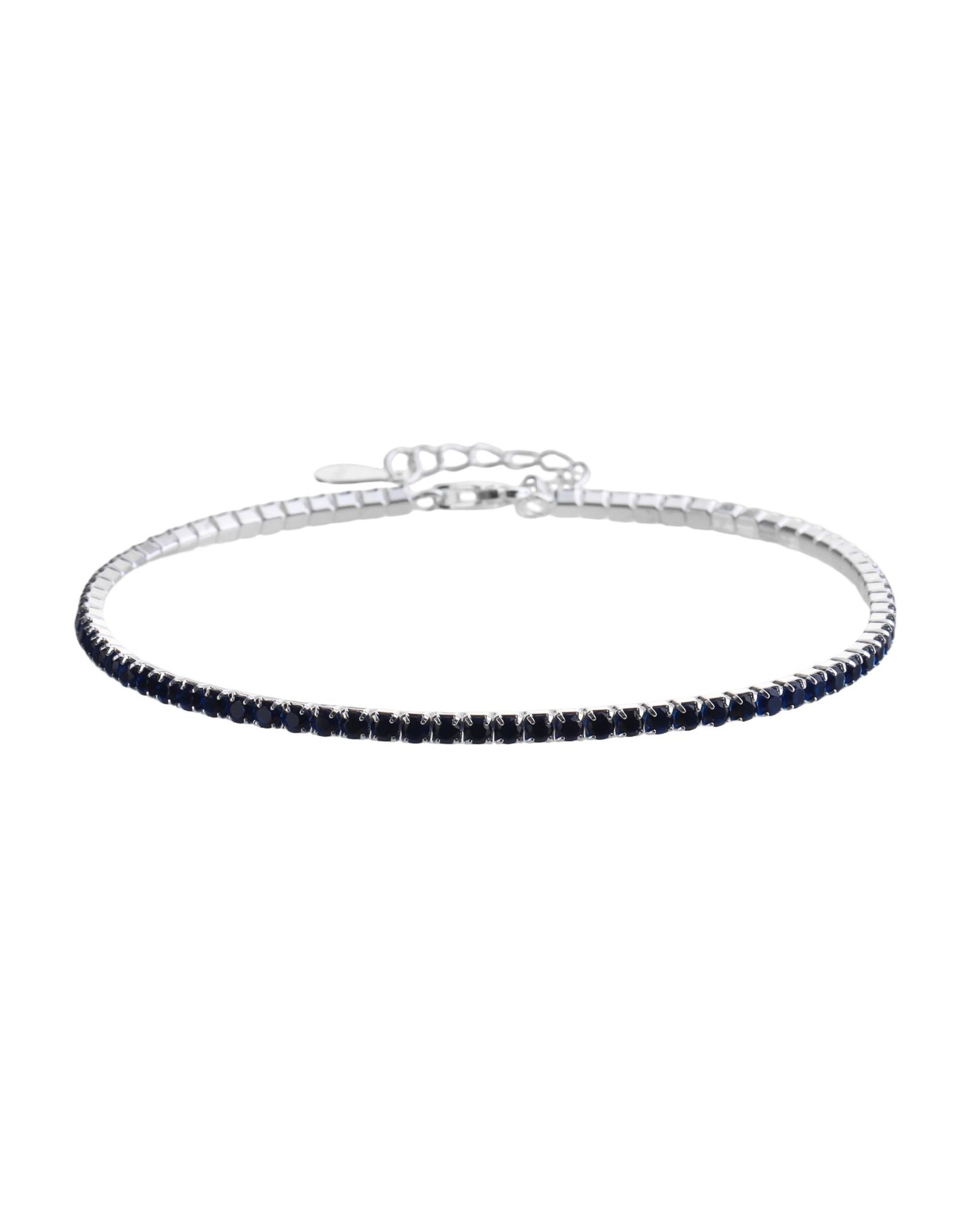 Pulsera tenis 1.75mm con circonia de 17+3cm en plateado