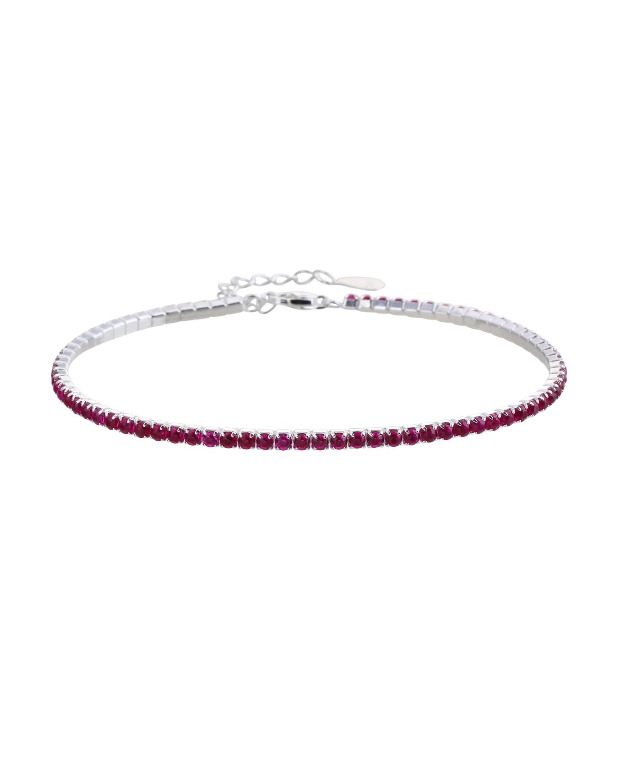 Pulsera tenis 1.75mm con circonia de 17+3cm en plateado