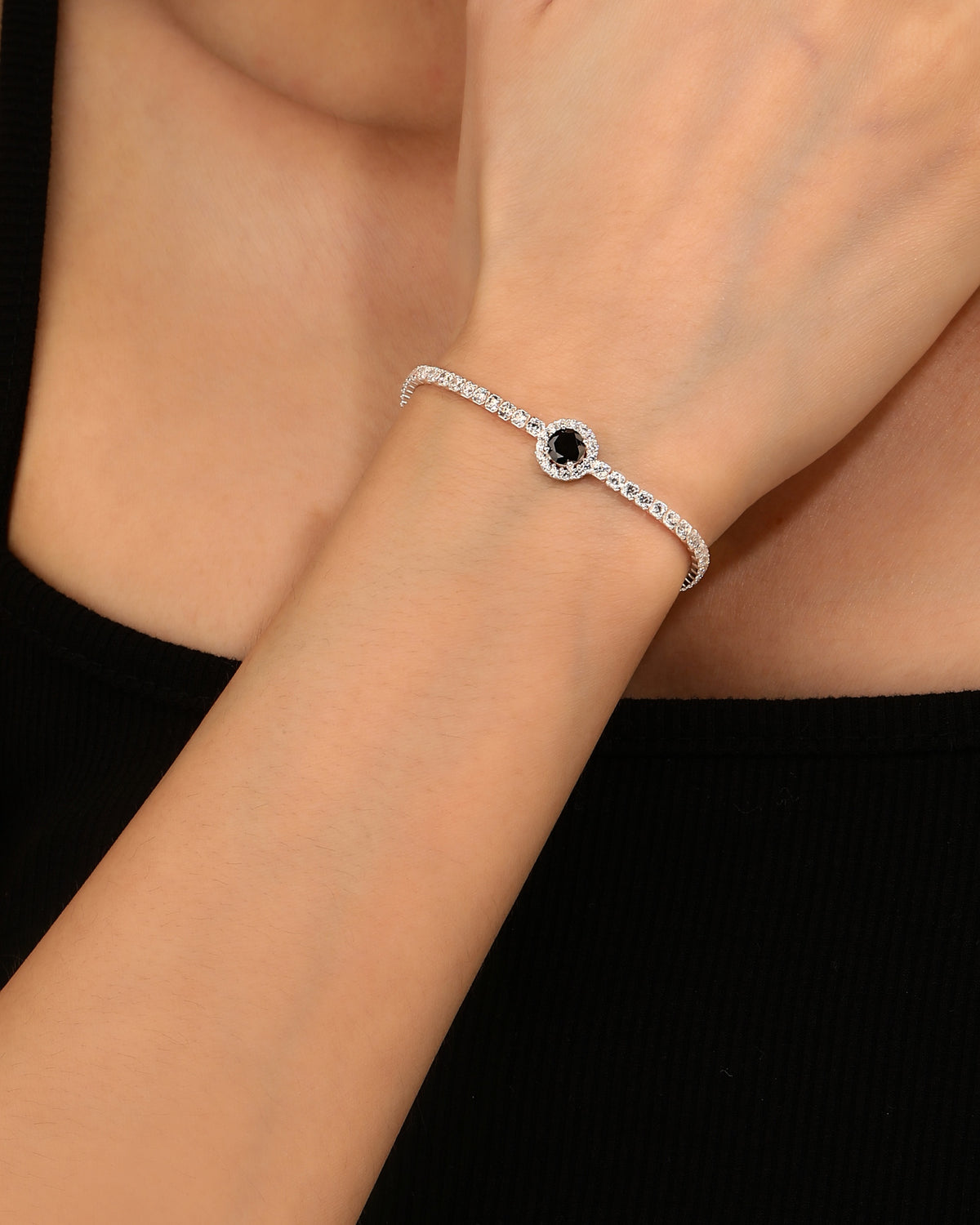 Pulsera en plateado