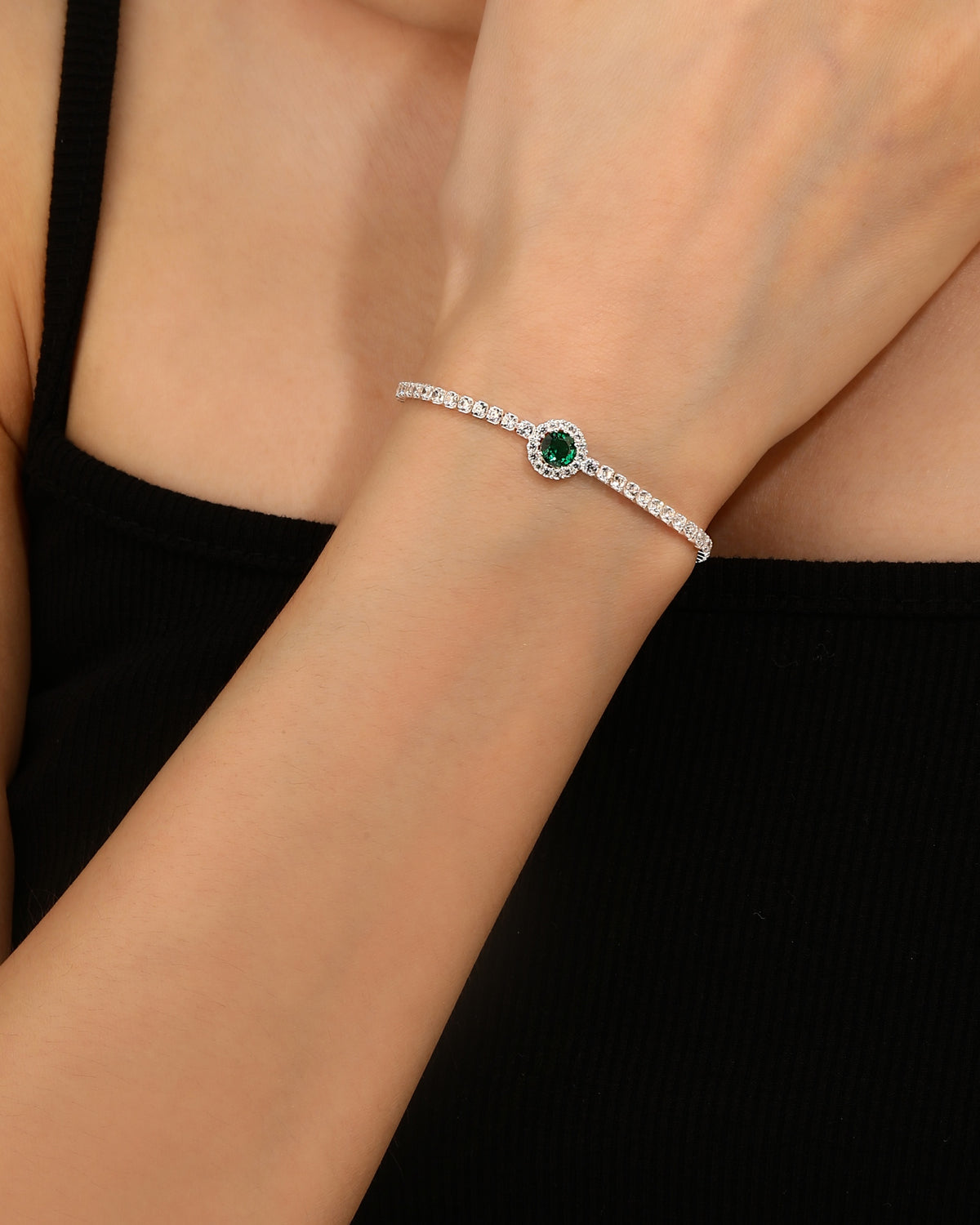 Pulsera en plateado