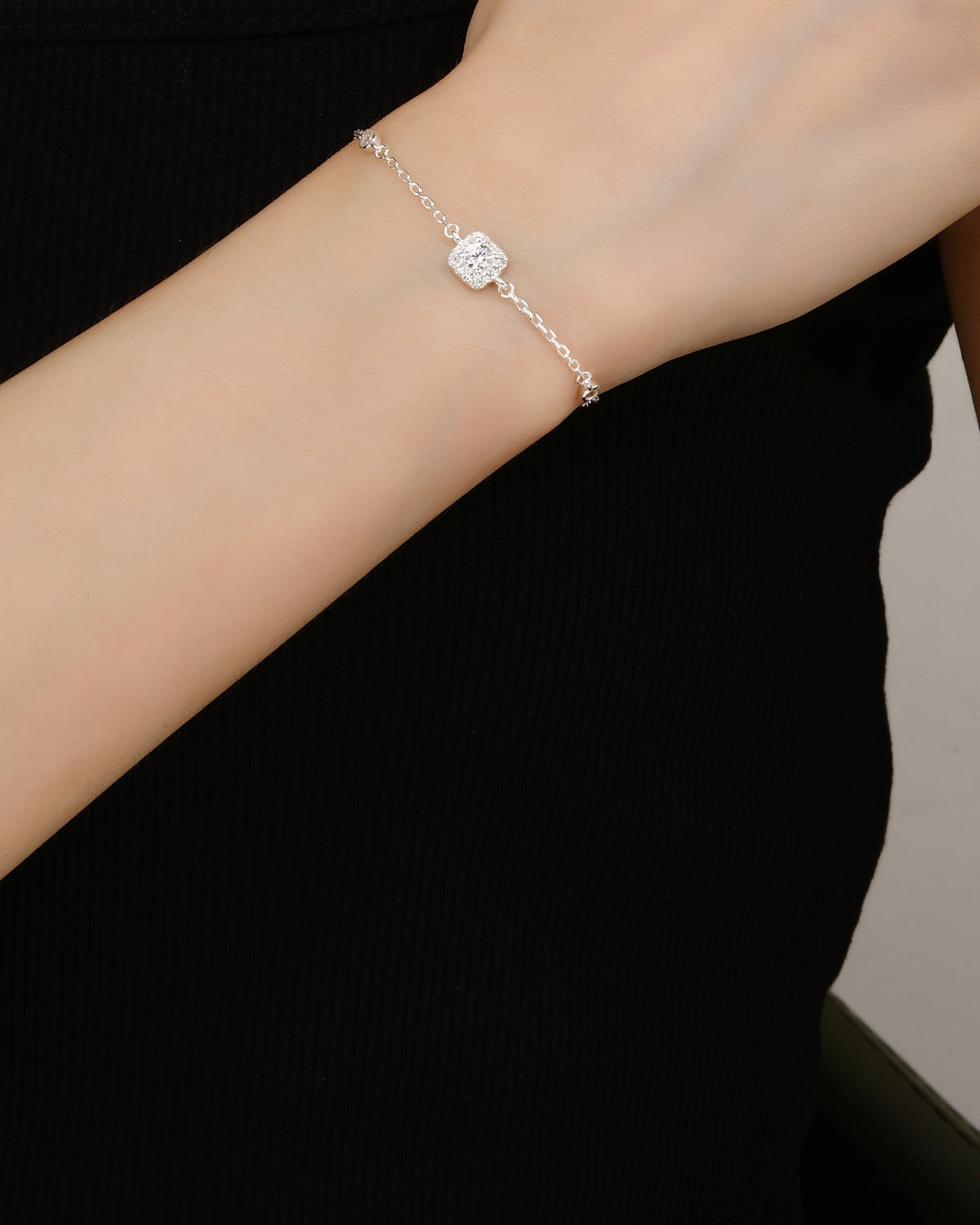 Pulsera en plateado