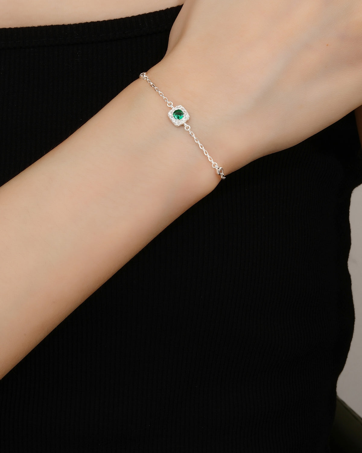 Pulsera en plateado