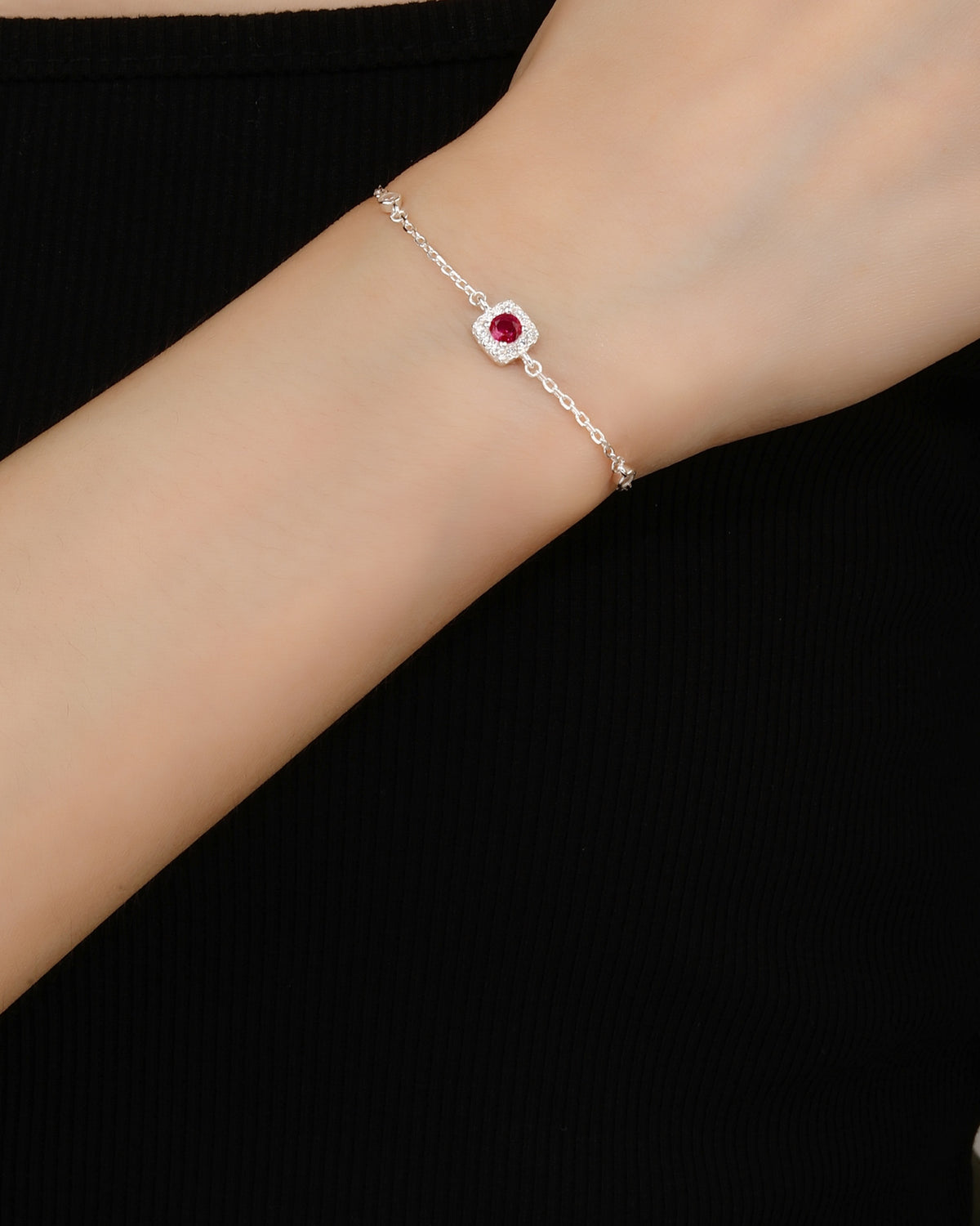 Pulsera en plateado