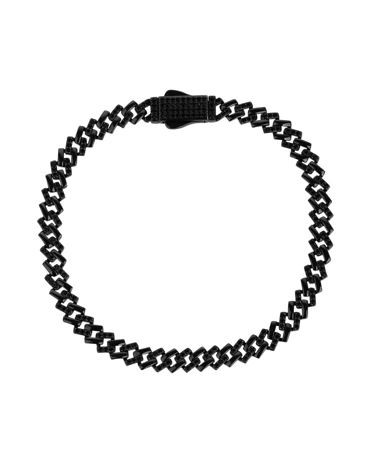 Pulsera en rodio negro
