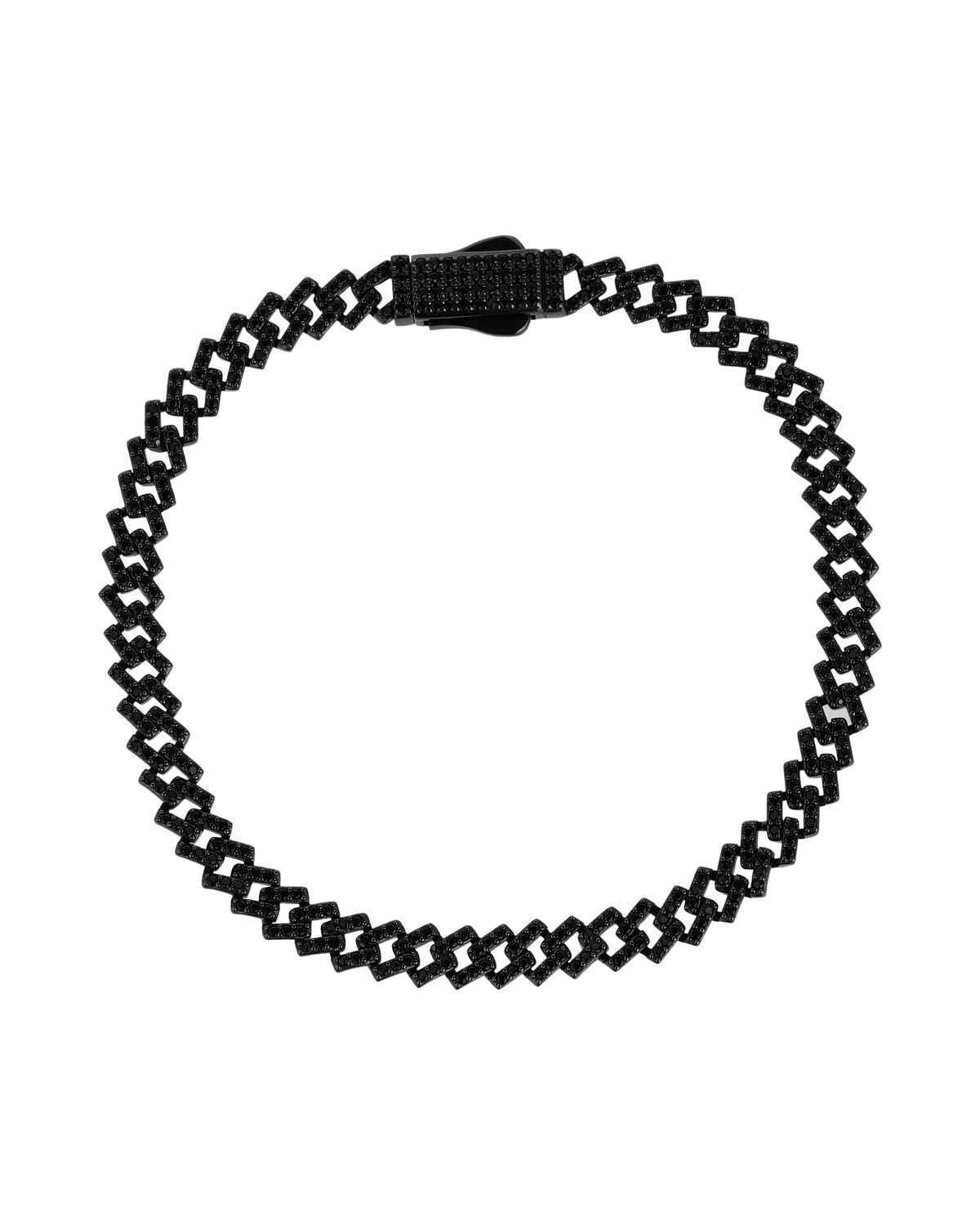 Pulsera en rodio negro