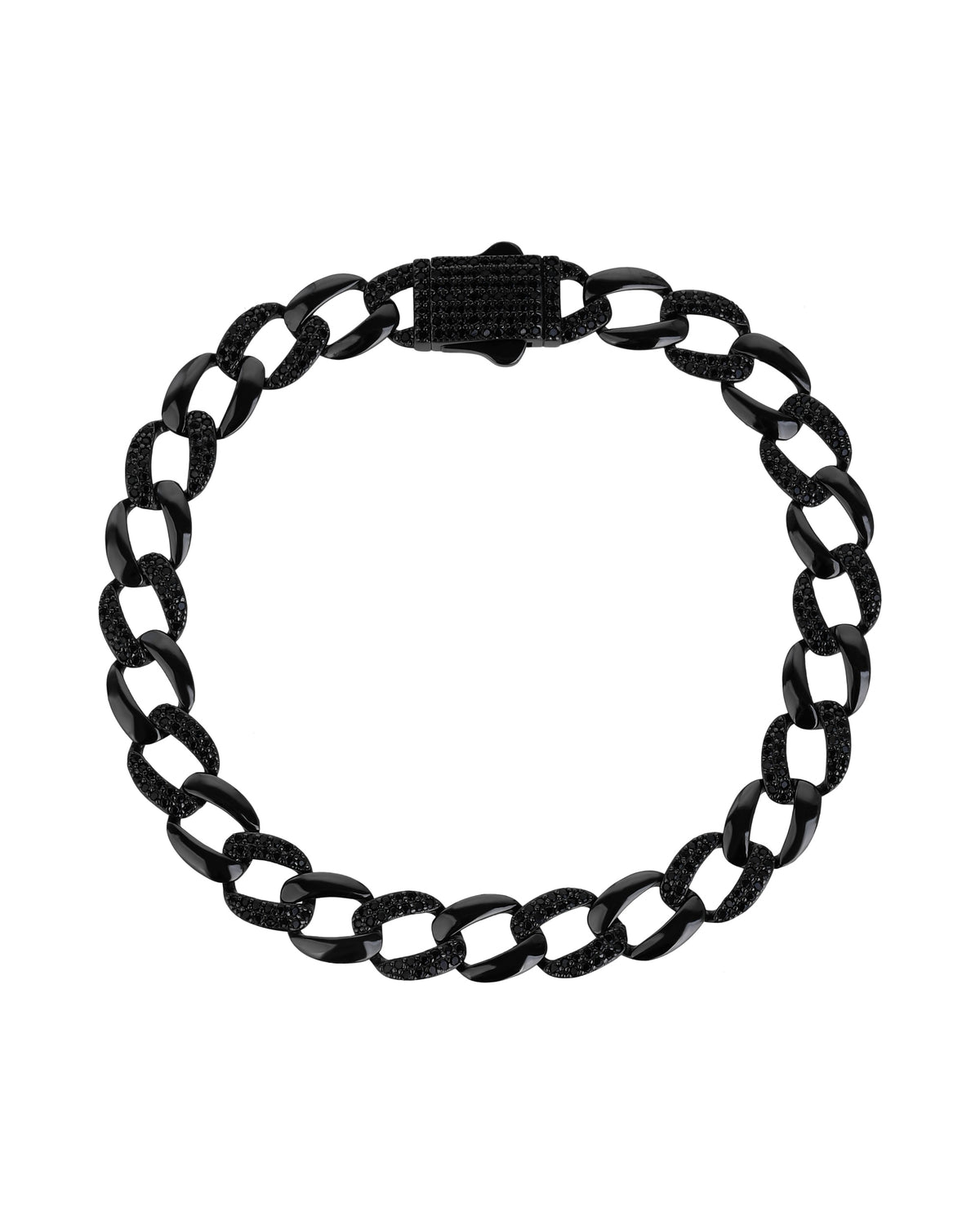 Pulsera en rodio negro